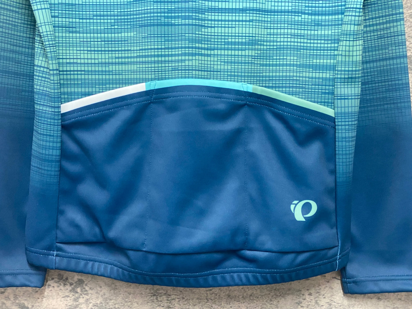IZ217 パールイズミ PEARL iZUMi 長袖 サイクルジャージ ミントグリーン 白 S 裏起毛