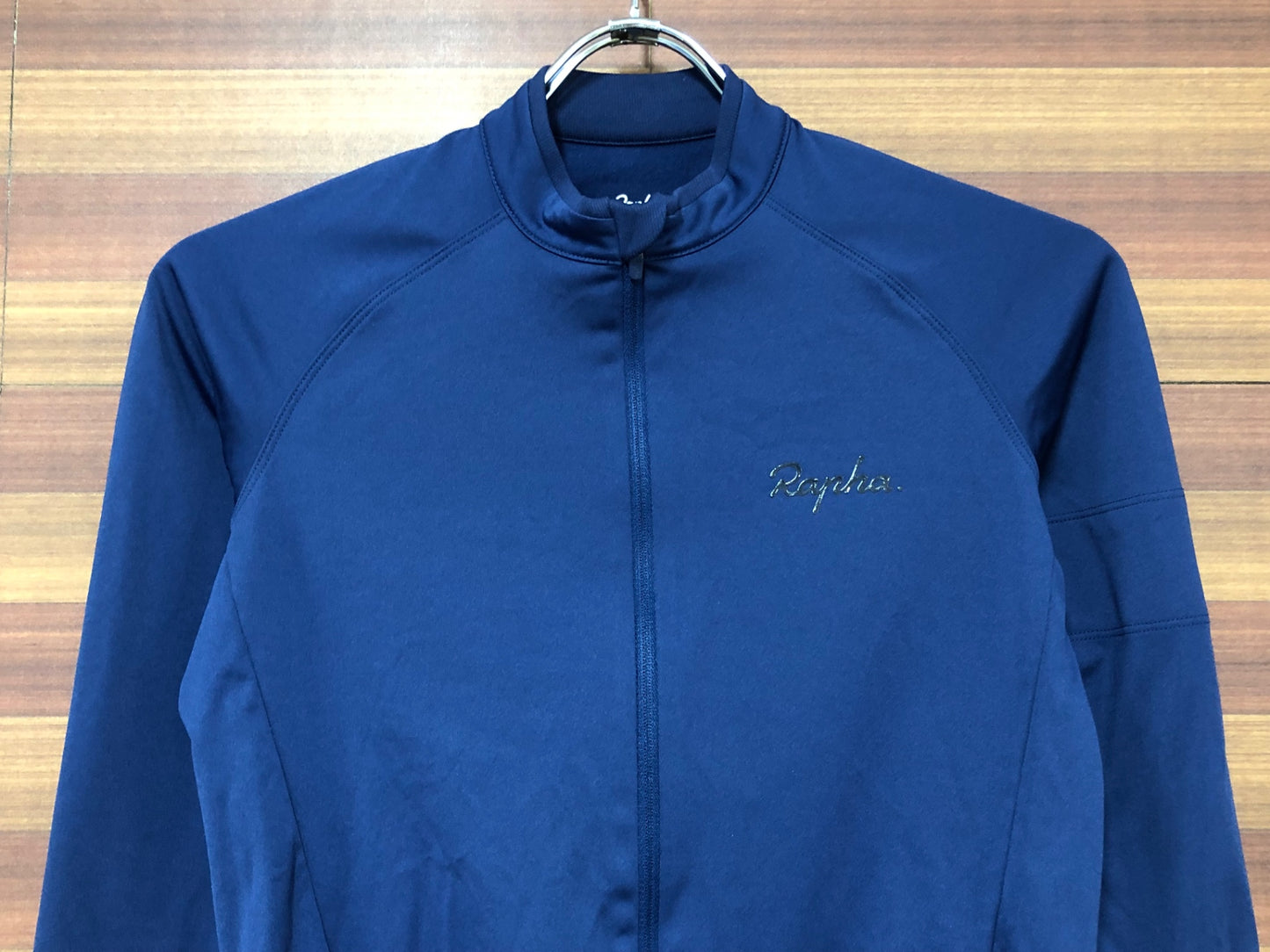 HW066 ラファ Rapha コアロングスリーブジャージ CORE LONG SLEEVE JERSEY 長袖 紺 XS 裏起毛