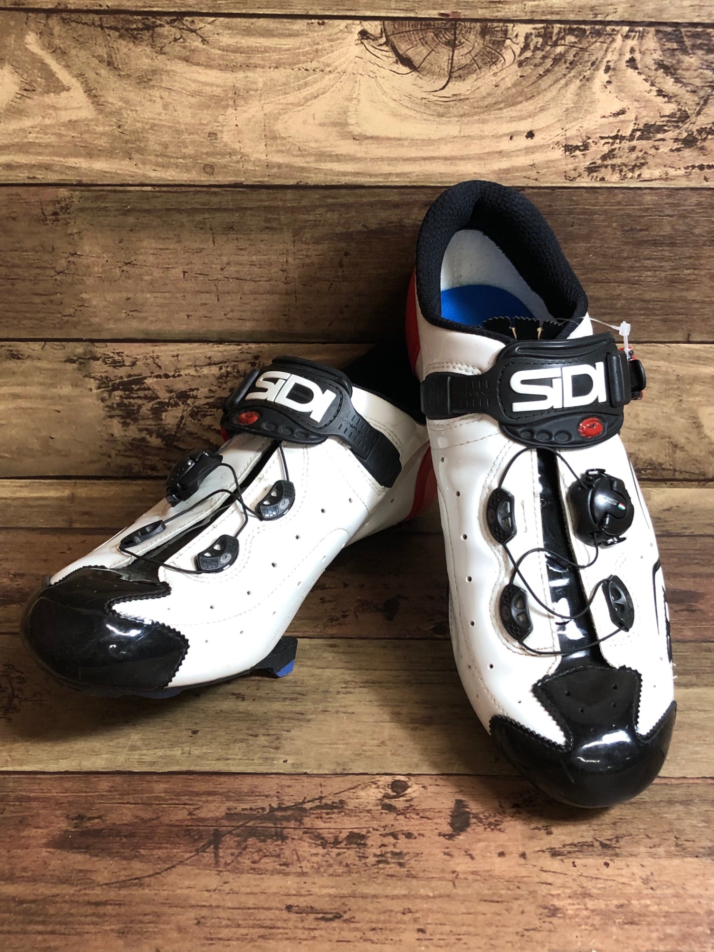 HS471 シディ SIDI SCARPE KAOS ビンディングシューズ 白赤 EU44.5