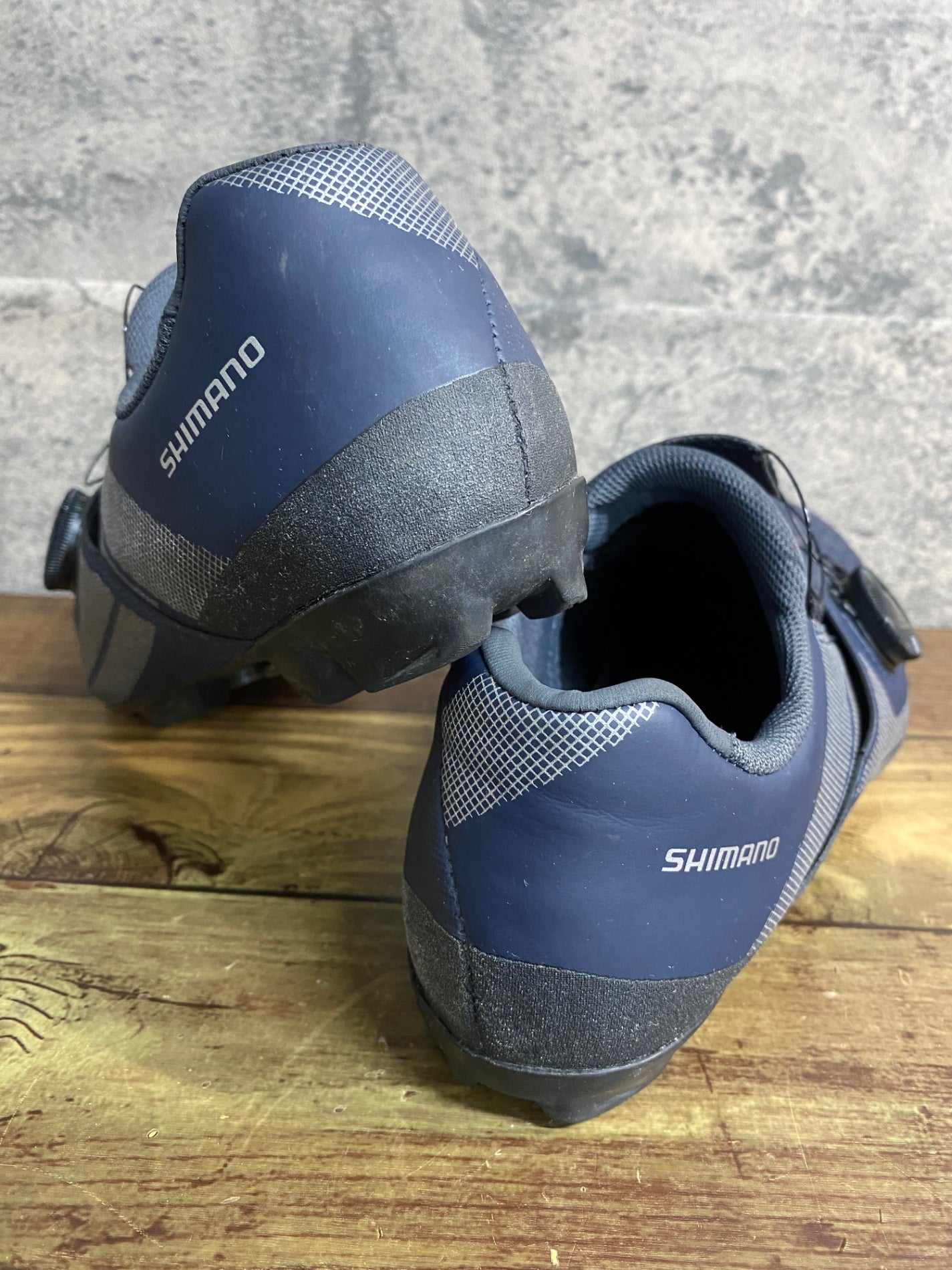 JD147 シマノ SHIMANO XC3 SHXC300M N01 S ビンディングシューズ BOA 2穴 ネイビー EU39