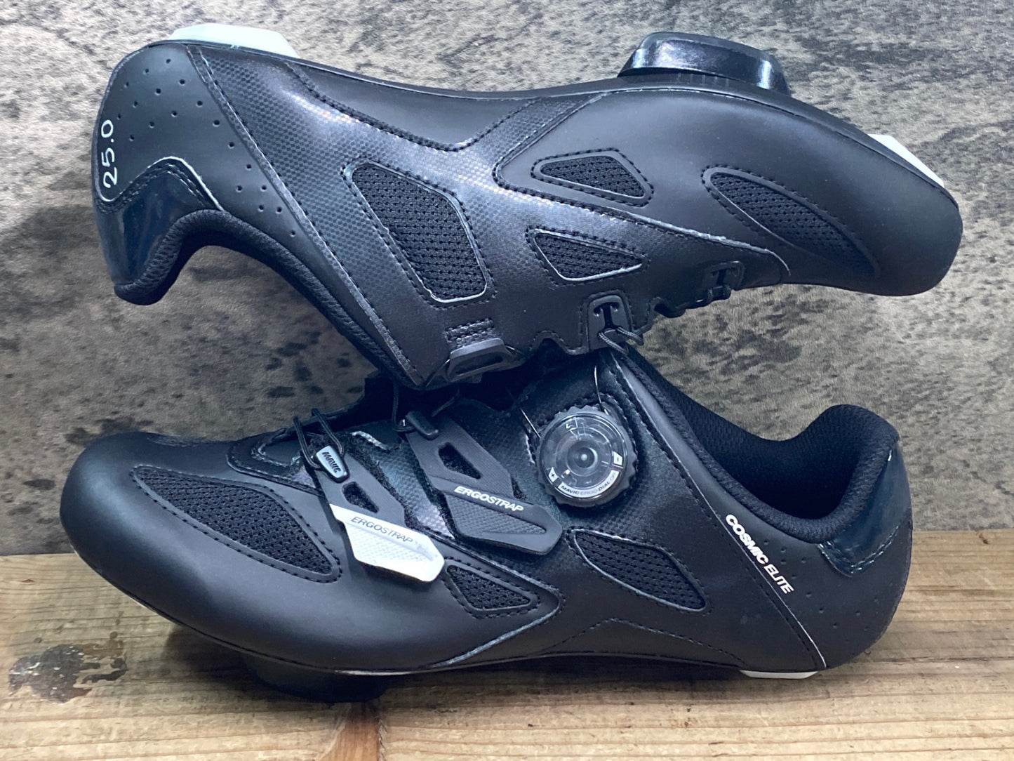 JC700 未使用品 マヴィック MAVIC COSMIC ELITE ビンディングシューズ 黒 EU40 SPDアタッチメント ペン字あり