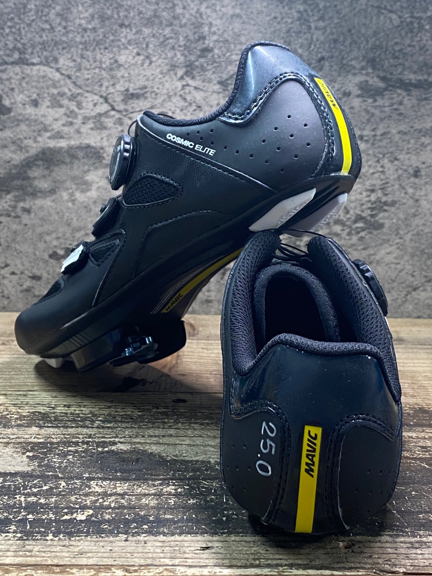 JC700 未使用品 マヴィック MAVIC COSMIC ELITE ビンディングシューズ 黒 EU40 SPDアタッチメント ペン字あり