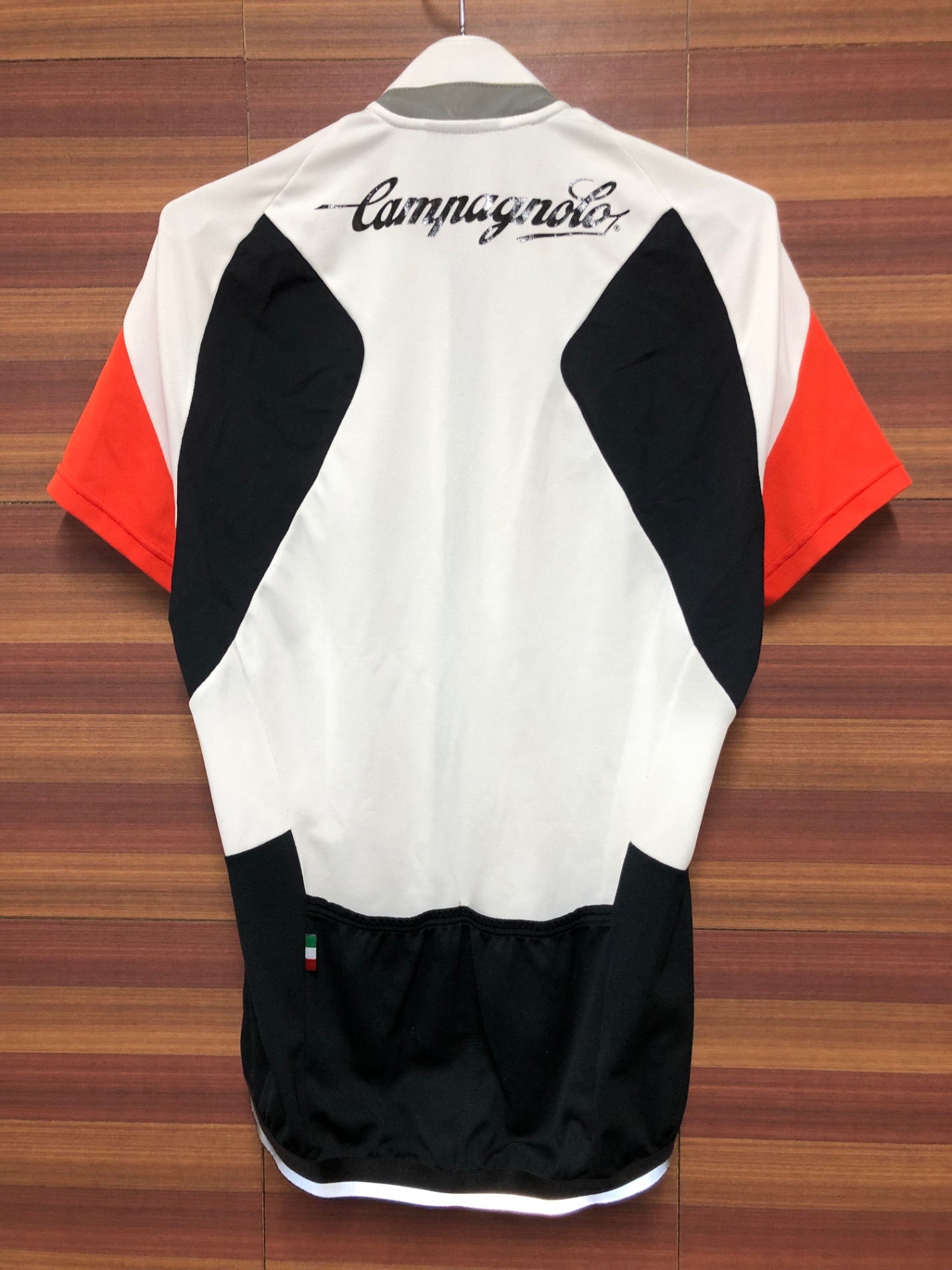 IJ809 カンパニョーロ CAMPAGNOLO 半袖 サイクルジャージ M 白