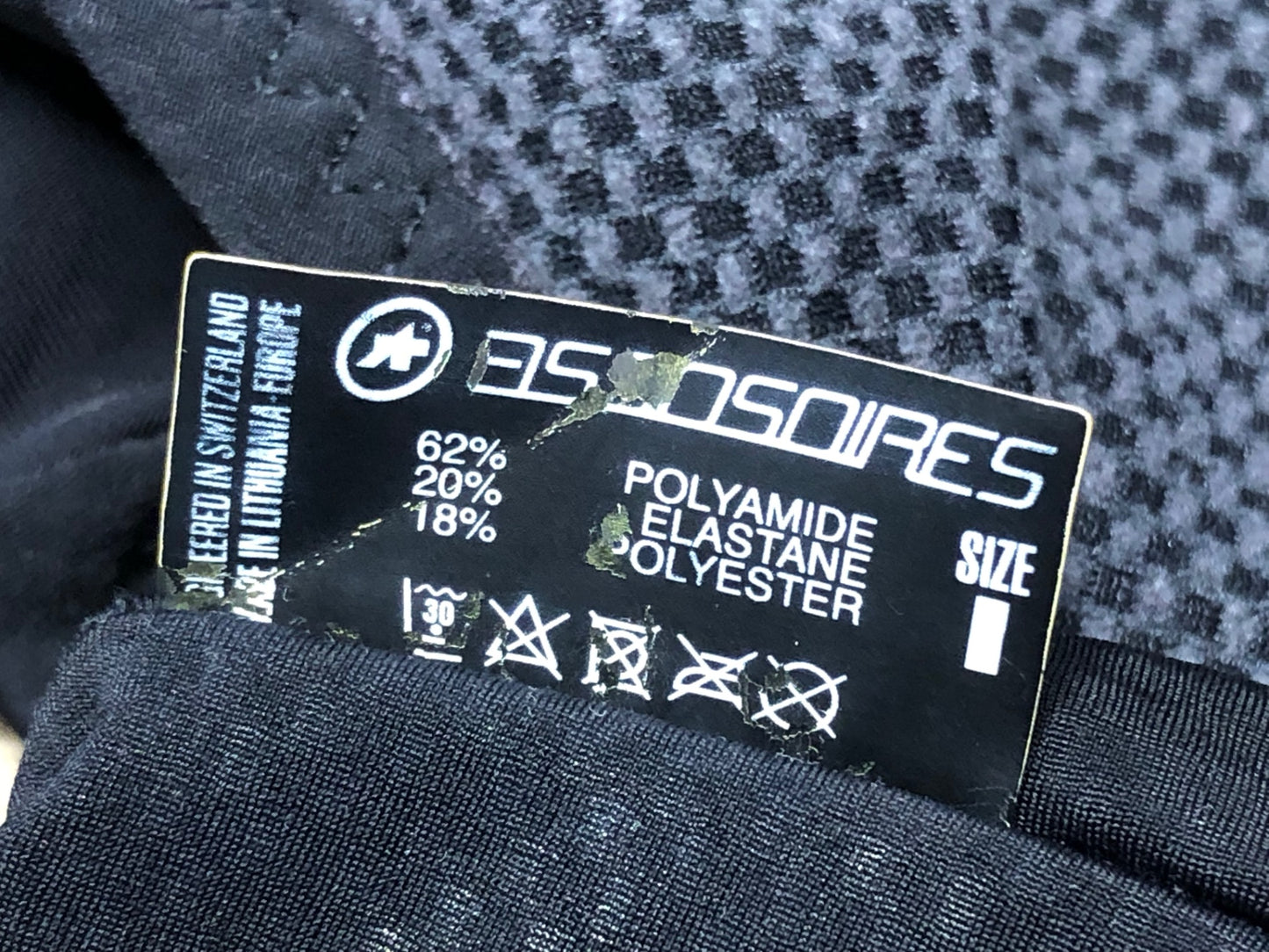 JB319 アソス assos レッグウォーマー 黒 SIZE1