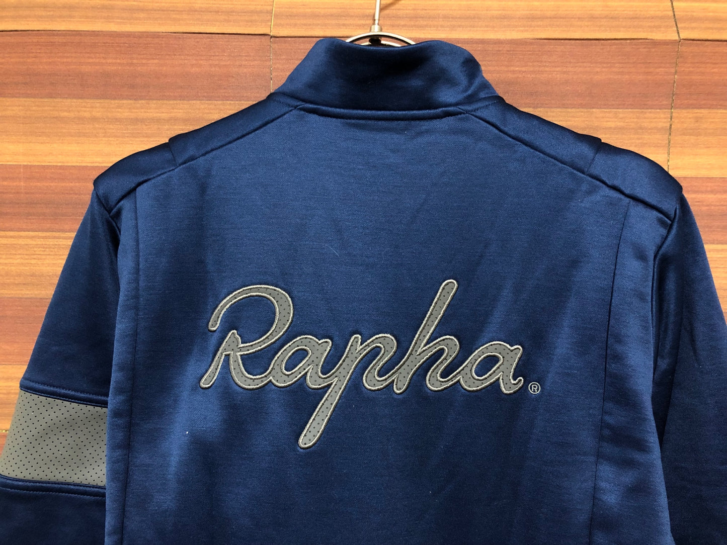 IP240 ラファ Rapha MEN'S LS CLASSIC WINTER JERSEY 長袖 サイクルジャージ 青 S 裏起毛