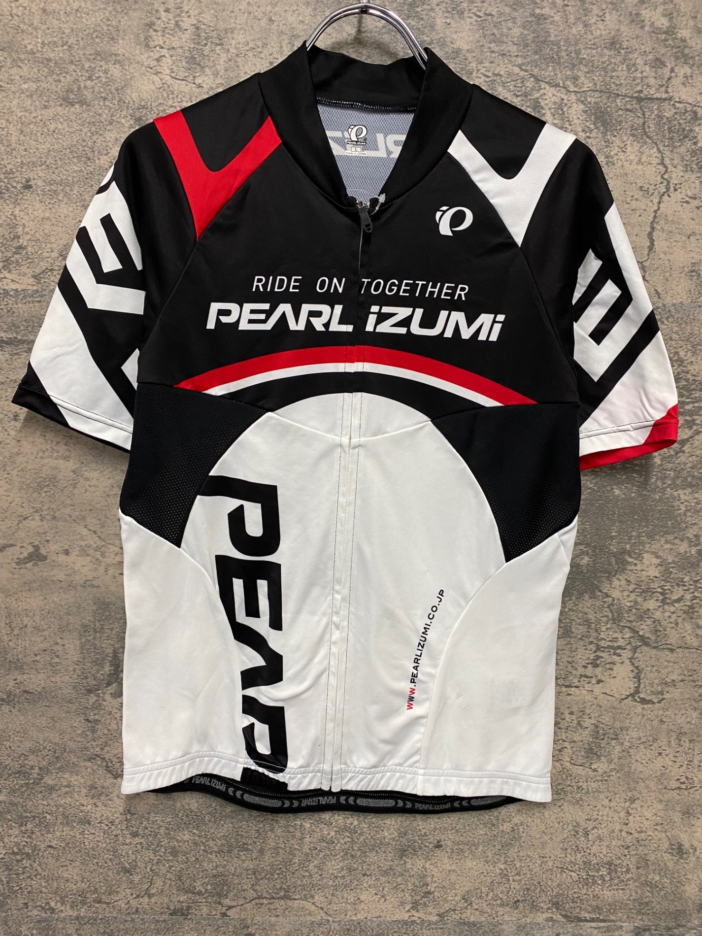 【美品】パールイズミ PEARL IZUMI サイクルウェア L黒 メンズ PEARL-IZUMI ( パールイズミ ) 半袖ジャージ ファースト レース