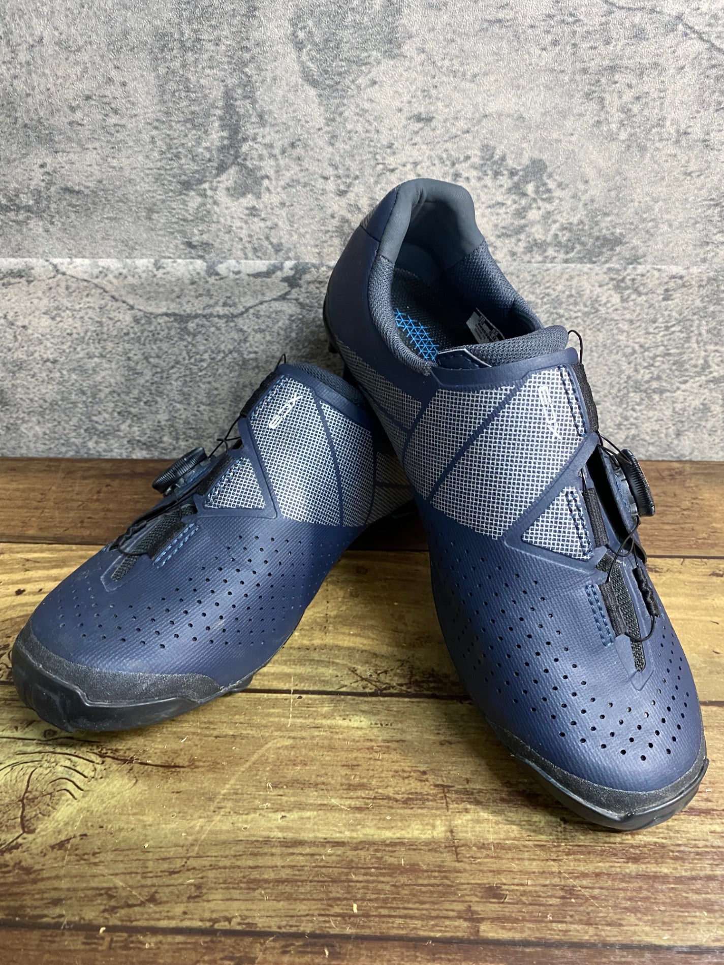 JD147 シマノ SHIMANO XC3 SHXC300M N01 S ビンディングシューズ BOA 2穴 ネイビー EU39