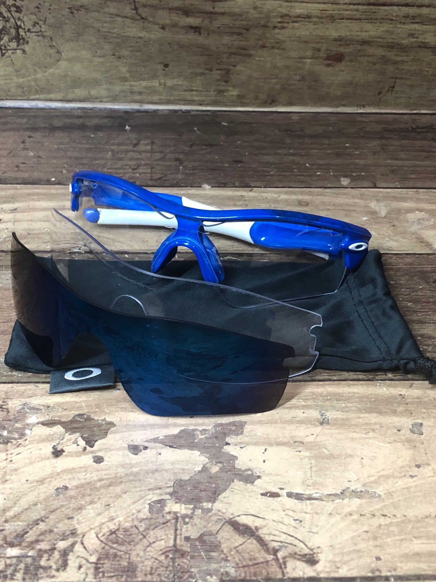 HS951 オークリー OAKLEY RADAR EDGE サングラス アイウェア 青 白 ...