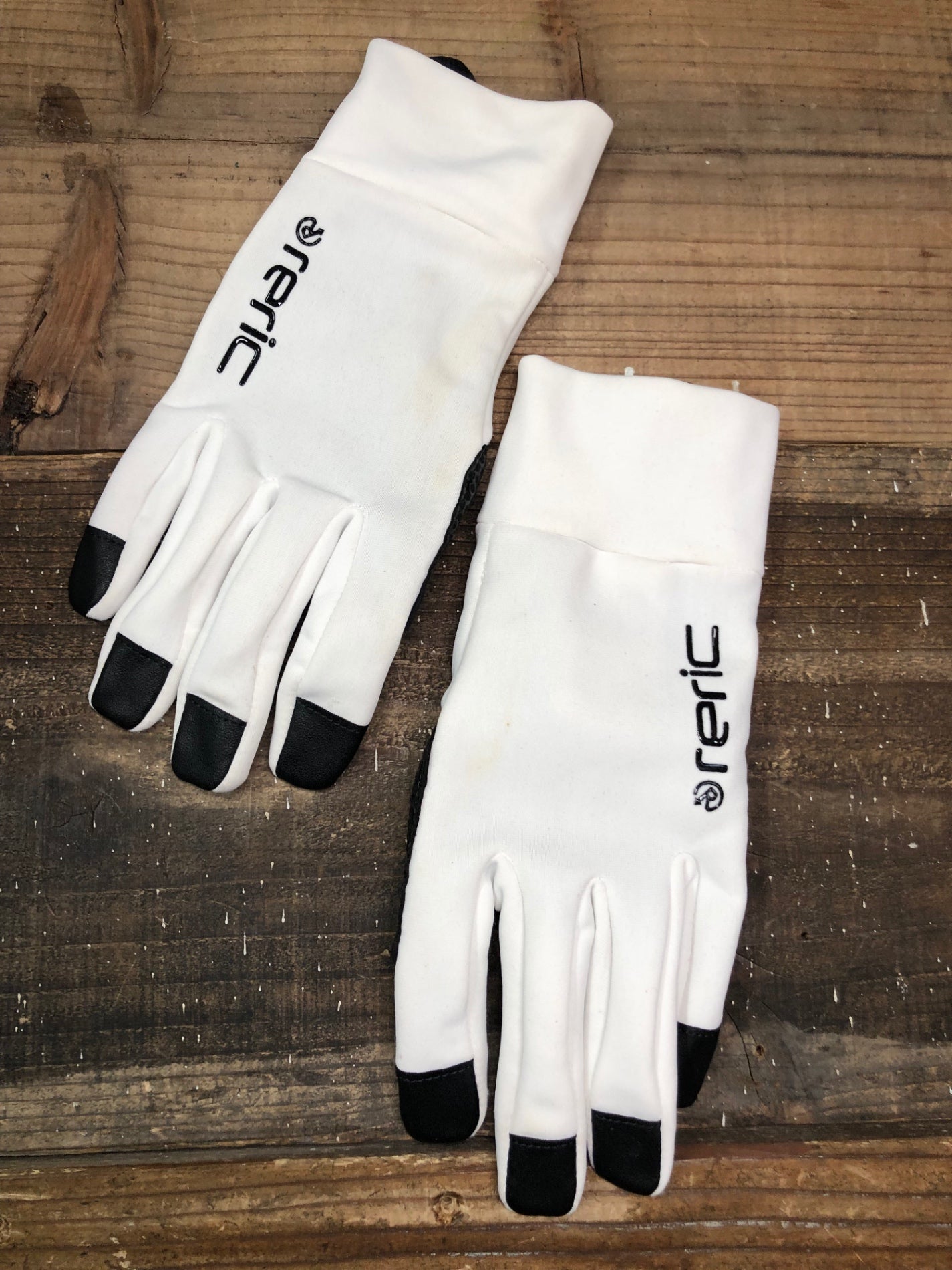 IP928 レリック reric 長指 グローブ 白 黒 M 裏起毛