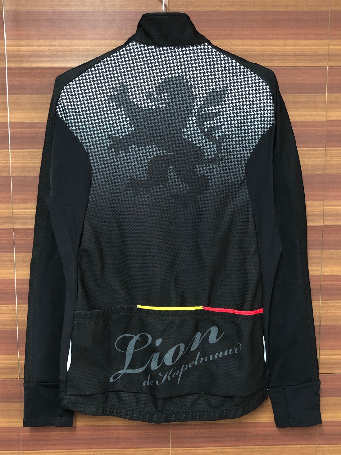 IQ613 リオンドカペルミュール Lion de KAPELMUUR 長袖 サイクルジャケット 裏起毛 L 黒