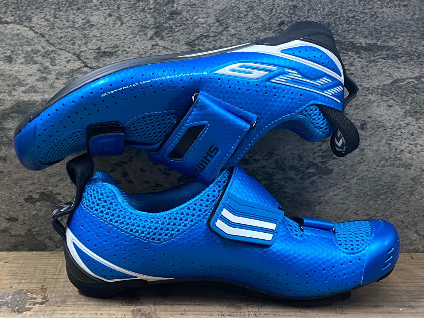 IP484 シマノ SHIMANO TR9 SH-TR900 ビンディングシューズ 青 EU39 SPD-SL ※新品未使用