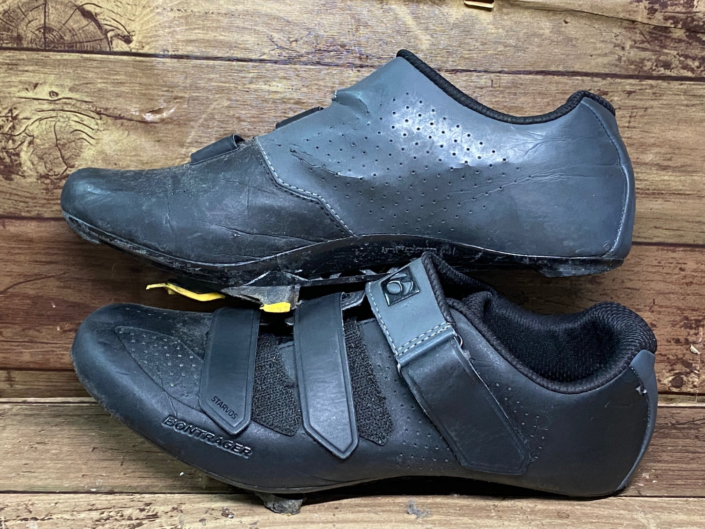 II881 ボントレガー BONTRAGER STARVOS ビンディングシューズ SPD-SL 黒 EU44