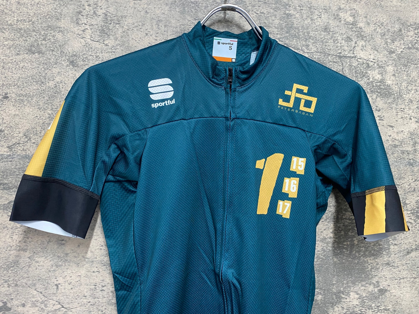 IY885 スポーツフル Sportful 半袖 サイクルジャージ 緑 S Sagan ONE Jersey