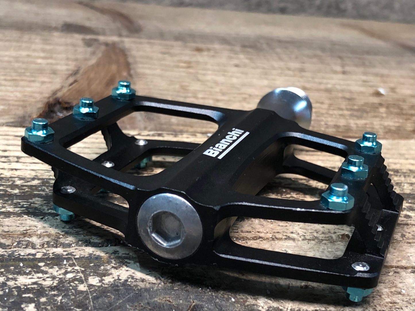 JA519 ビアンキ BIANCHI フラットペダル ブラック チェレステ
