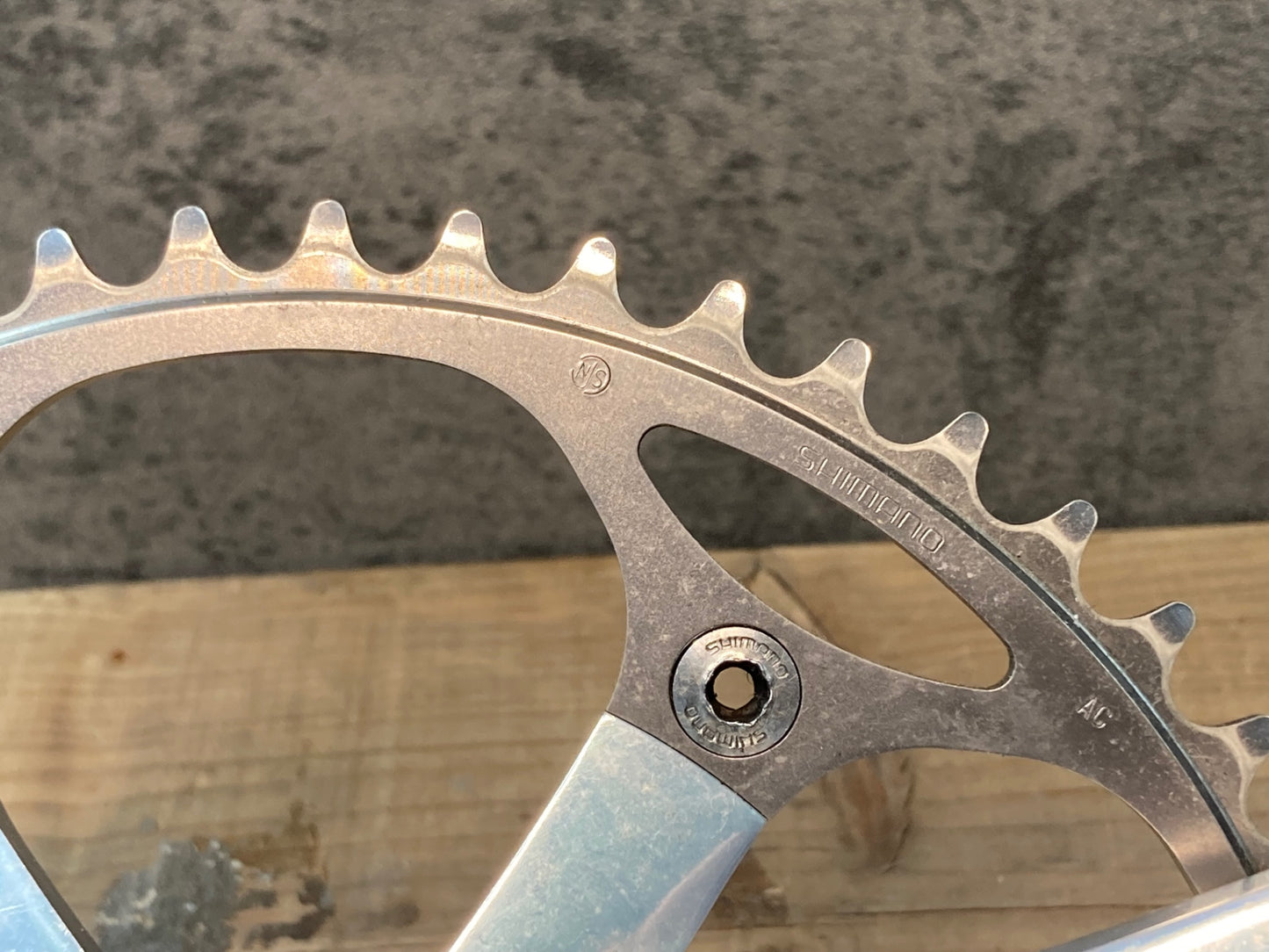 IN566 シマノ SHIMANO デュラエース DURA-ACE FC-7600 クランクセット 167.5mm 52T NJS トラックバイク