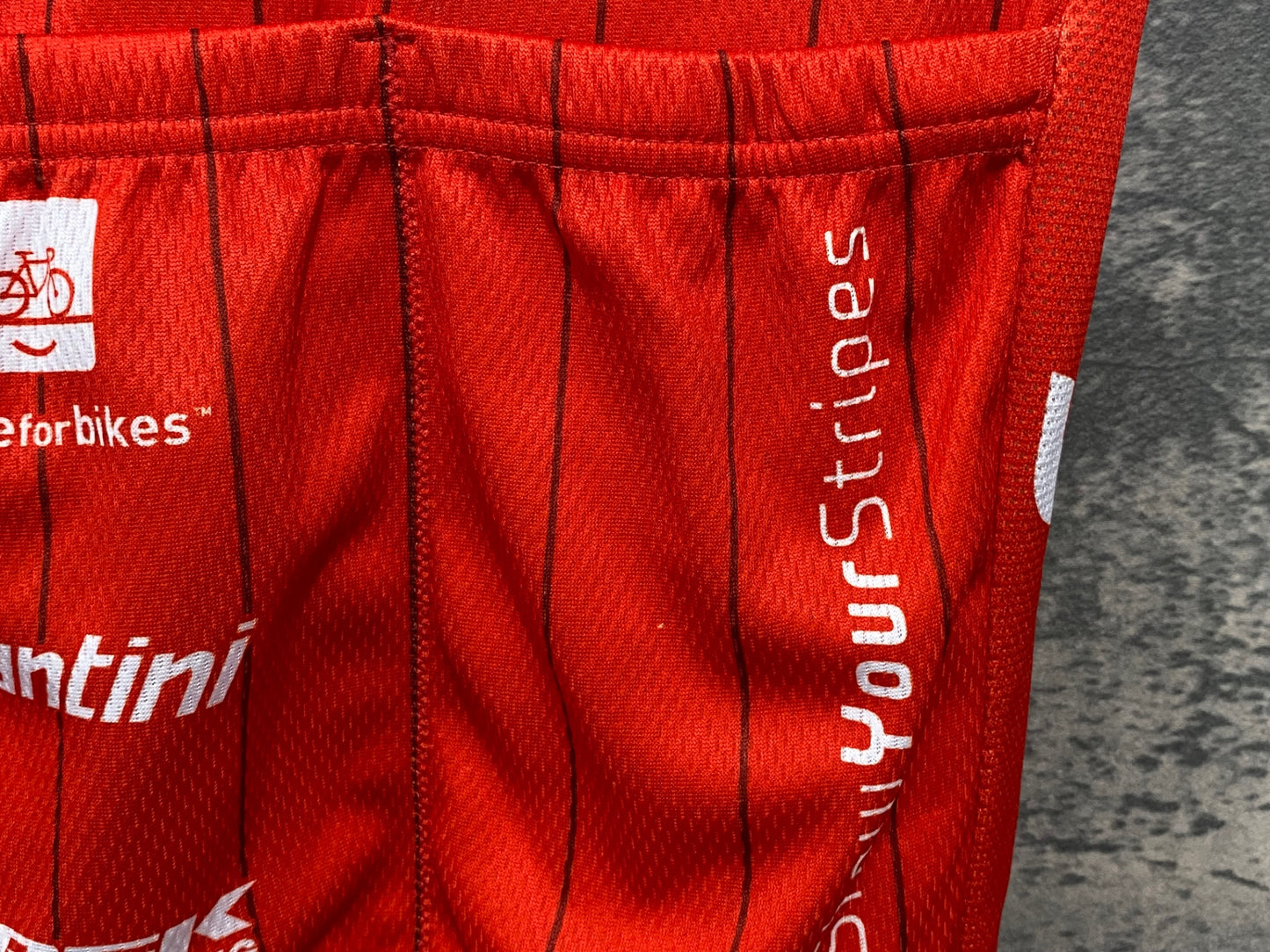 IY725 サンティーニ Santini 半袖 サイクルジャージ 赤 XS TREK Segafredo