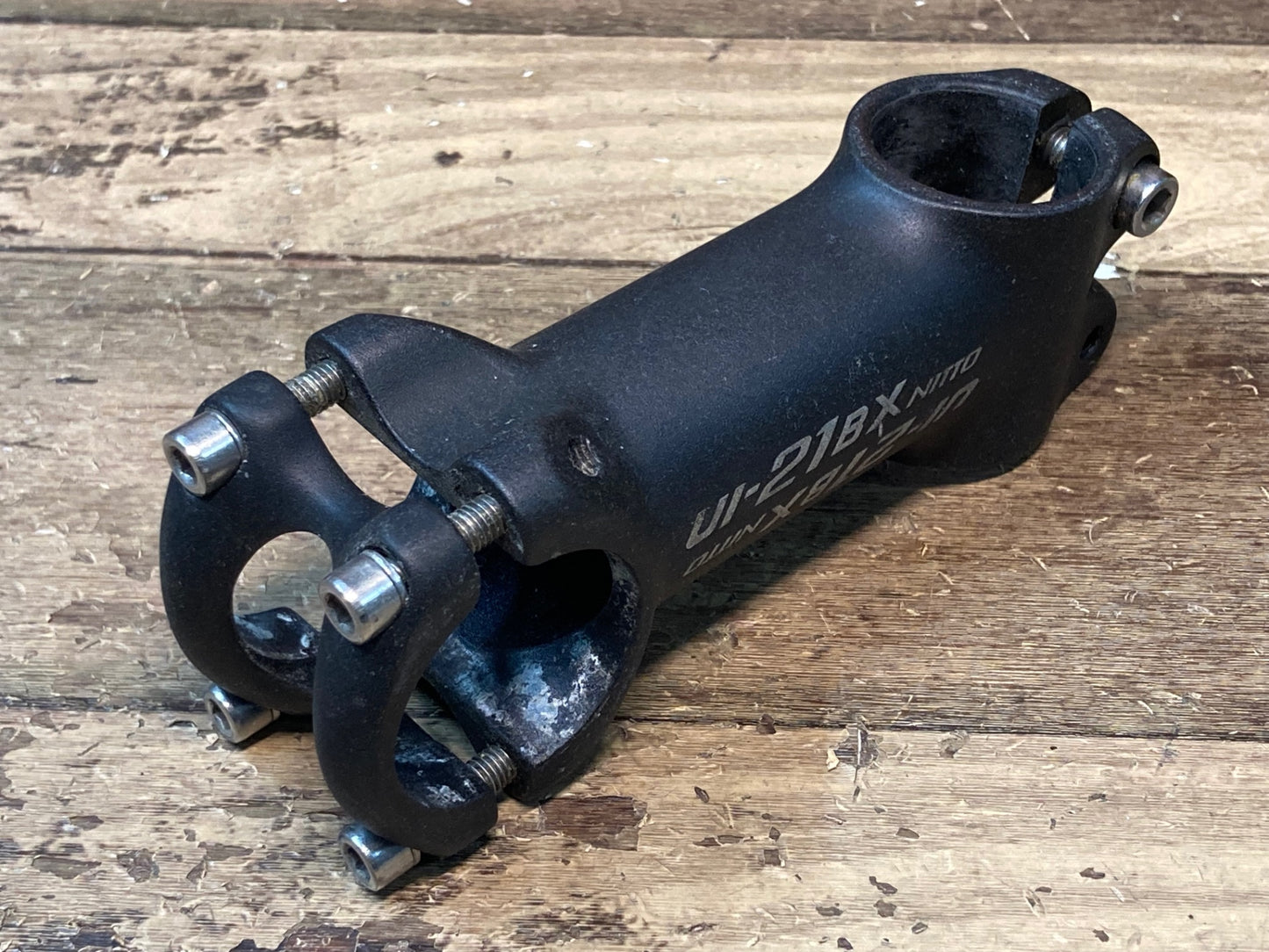 IM387 日東 NITTO UI-21BX ステム 黒 90mm Φ31.8 OS