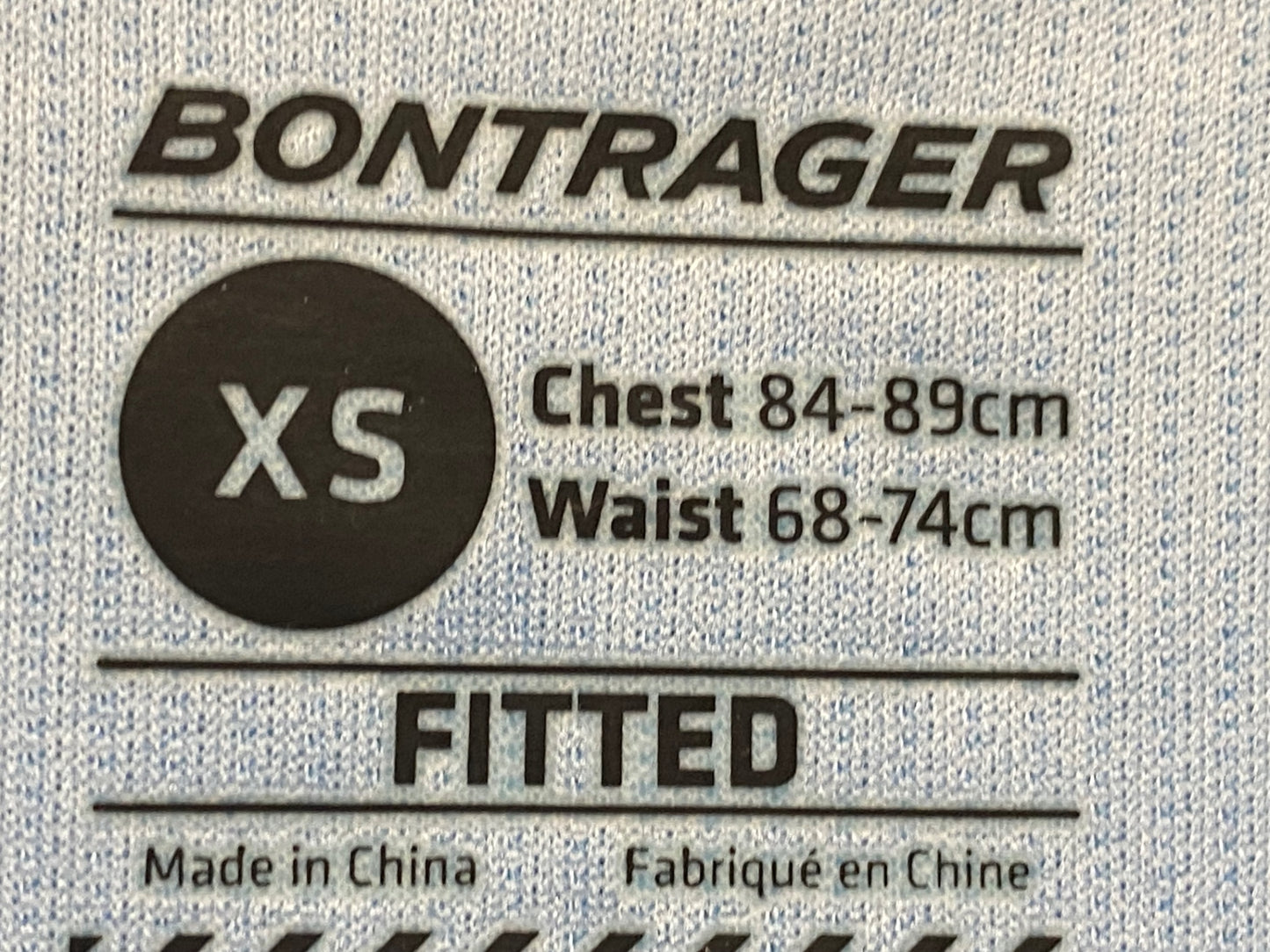 IY726 ボントレガー BONTRAGER 半袖 サイクルジャージ 水色 XS