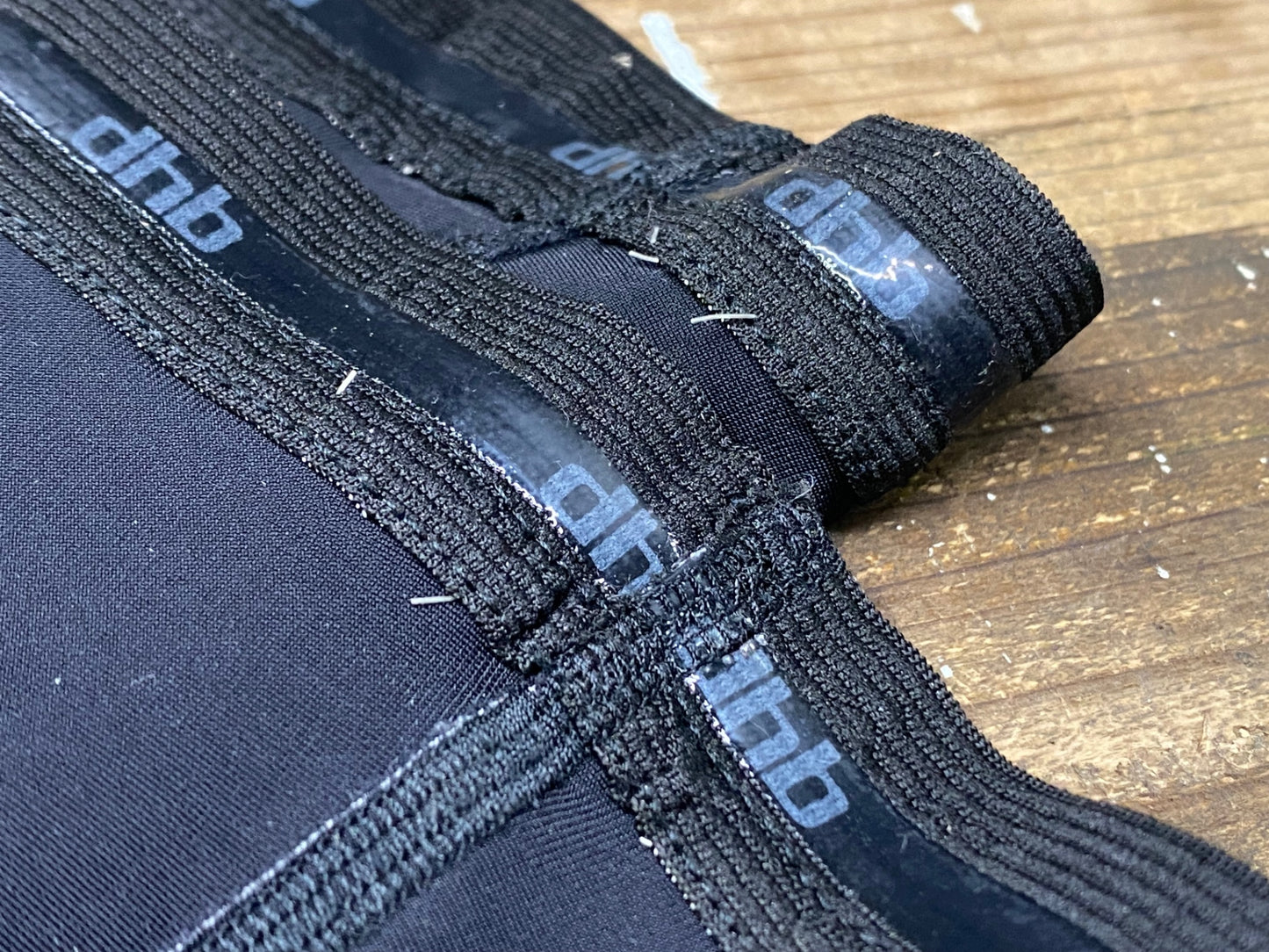 IW113 dhb レッグウォーマー 黒 S 裏起毛