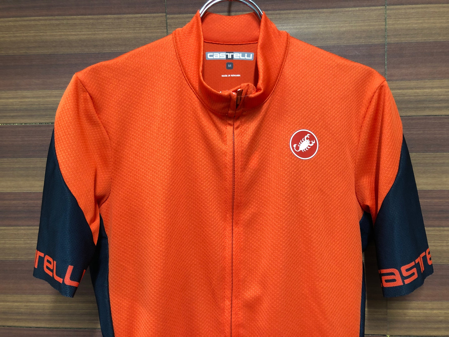 IP349 カステリ CASTELLI 半袖 サイクルジャージ オレンジ M