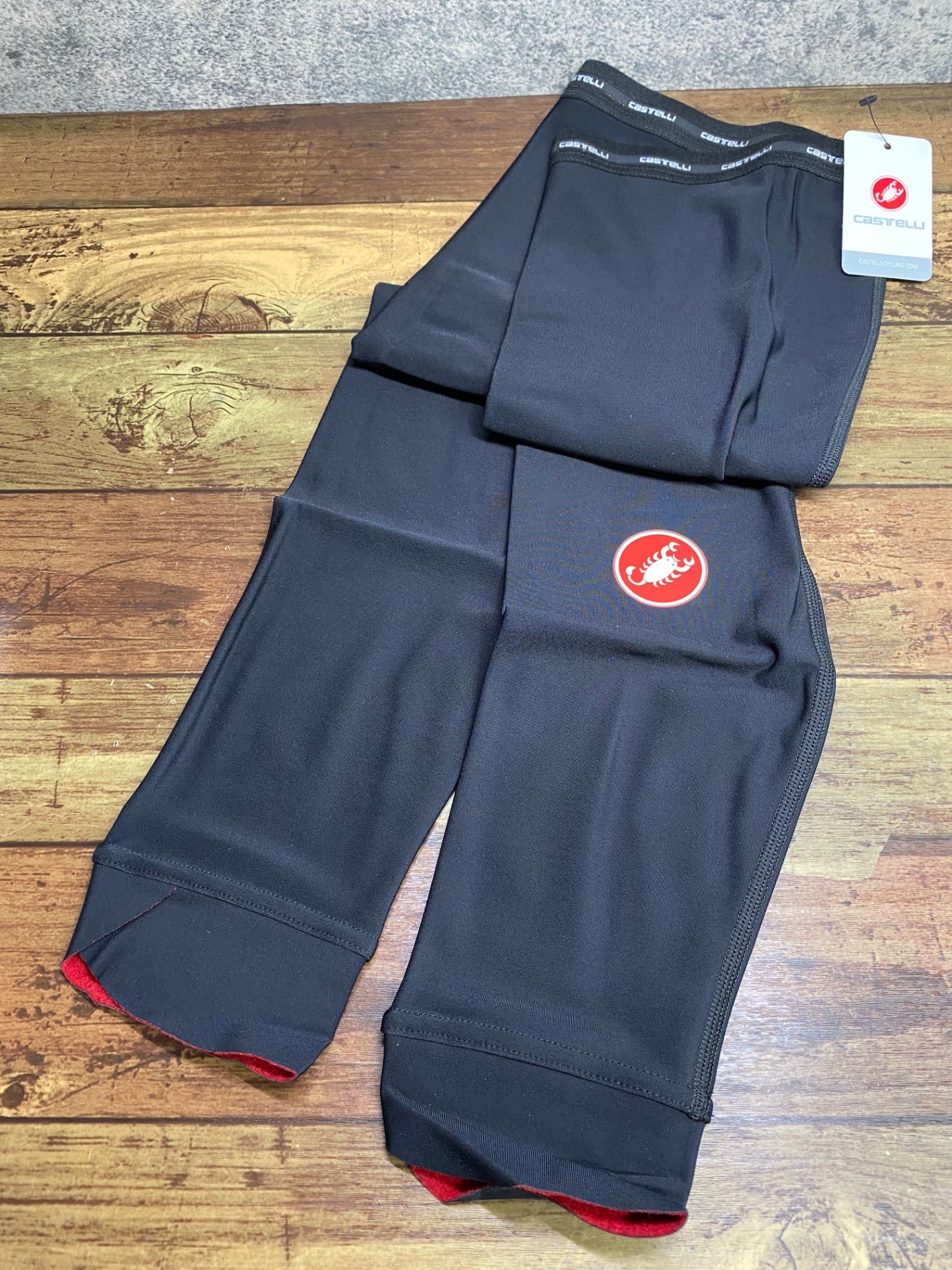 IV866 カステリ CASTELLI THERMOFLEX LEGWARMER レッグウォーマー 黒 M