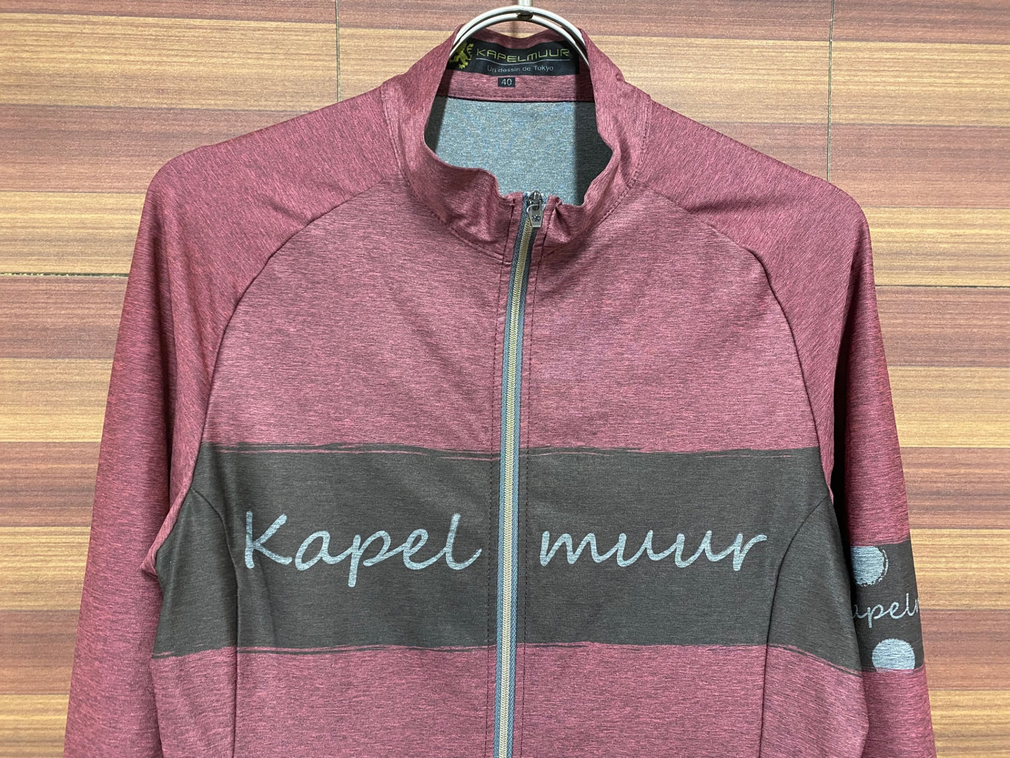 IP337 カペルミュール KAPELMUUR 長袖 サイクルジャージ ワインレッド 40