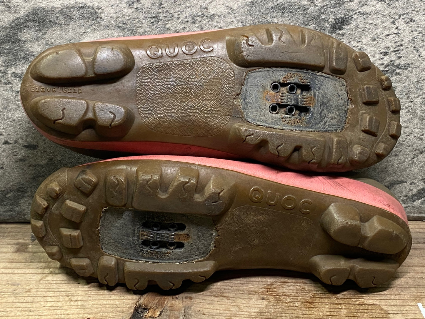IS765 クオック QUOC Gran Tourer ビンディングシューズ 茶 ピンク EU39.5 SPD ※汚れ、劣化