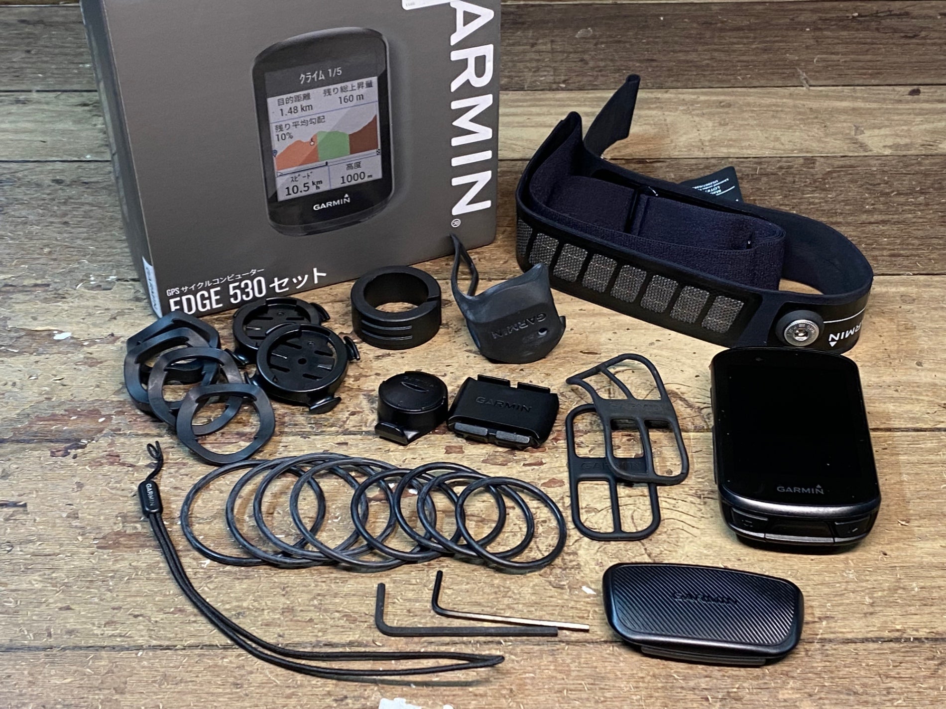 IH926 ガーミン GARMIN エッジ EDGE530 GPS サイクルコンピューター スピード・ケイデンス・ハートレートセンサー付属 ※動作確認済