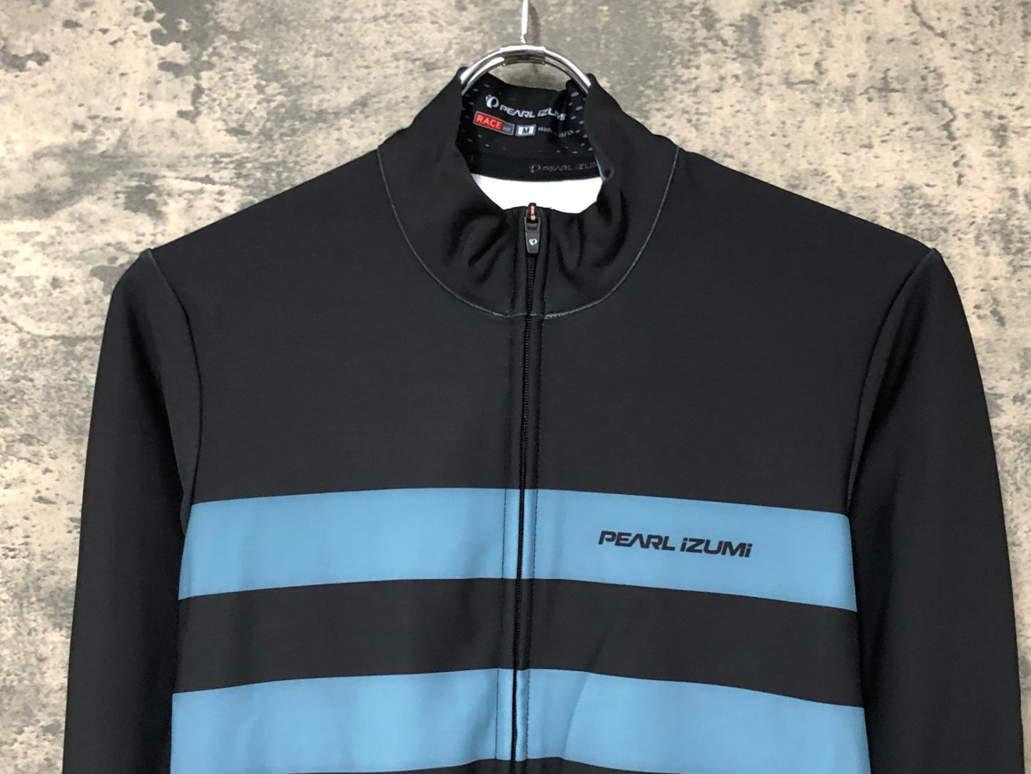 IX597 パールイズミ PEARL iZUMi 長袖サイクルジャージ 裏起毛 黒青 M