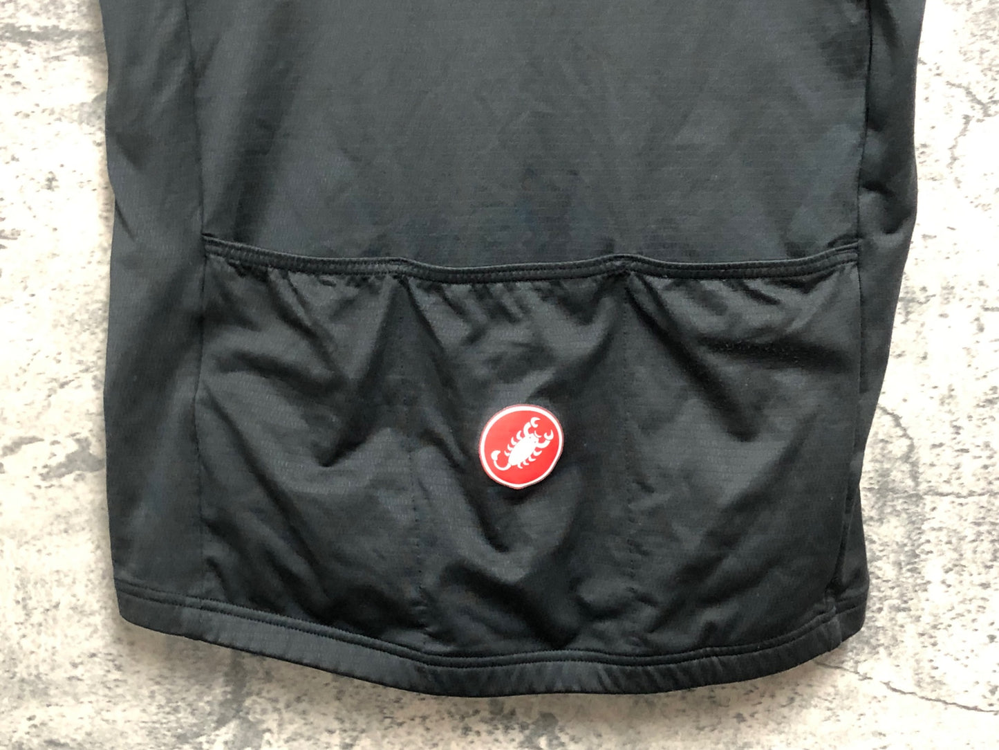 IY192 カステリ CASTELLI ジレ サイクルベスト 黒 S 裏起毛