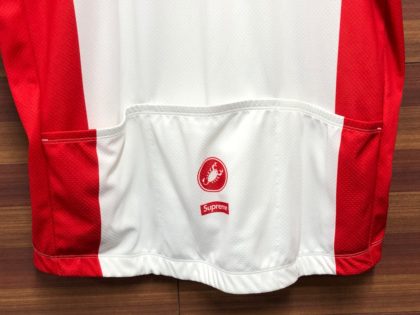 IK564 カステリ CASTELLI SUPREME 半袖サイクルジャージ 白 XLサイズ