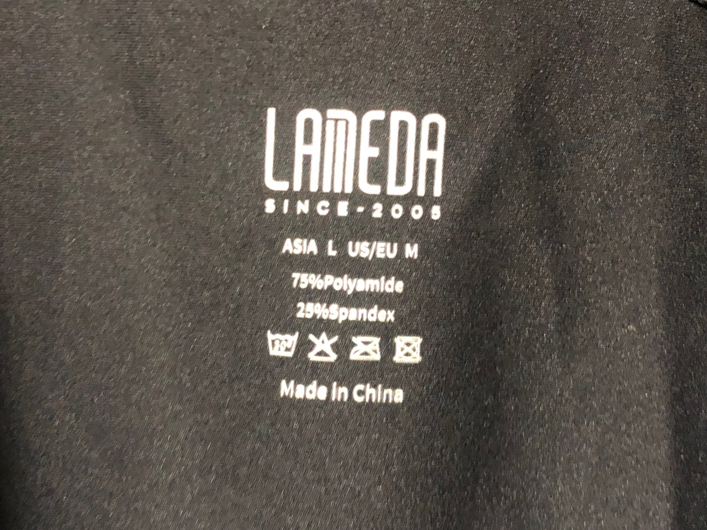 JD145 ラメダ LAMEDA ビブタイツ 黒 L