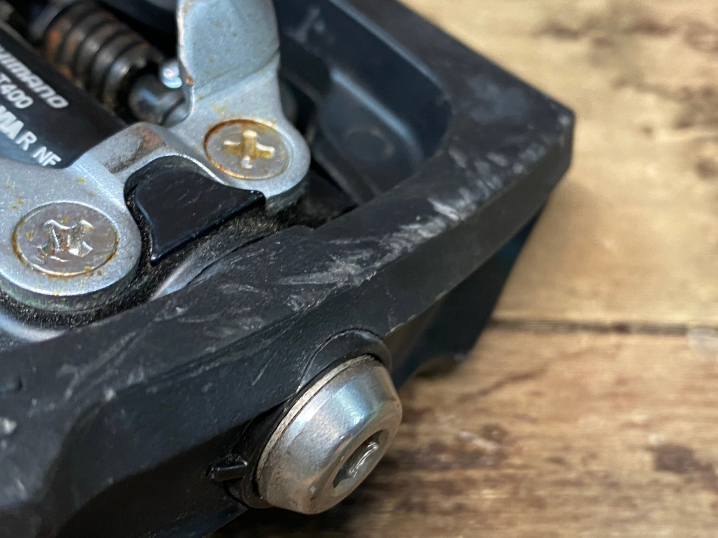 ID888 シマノ SHIMANO PD-T400 SPD ビンディングペダル 黒