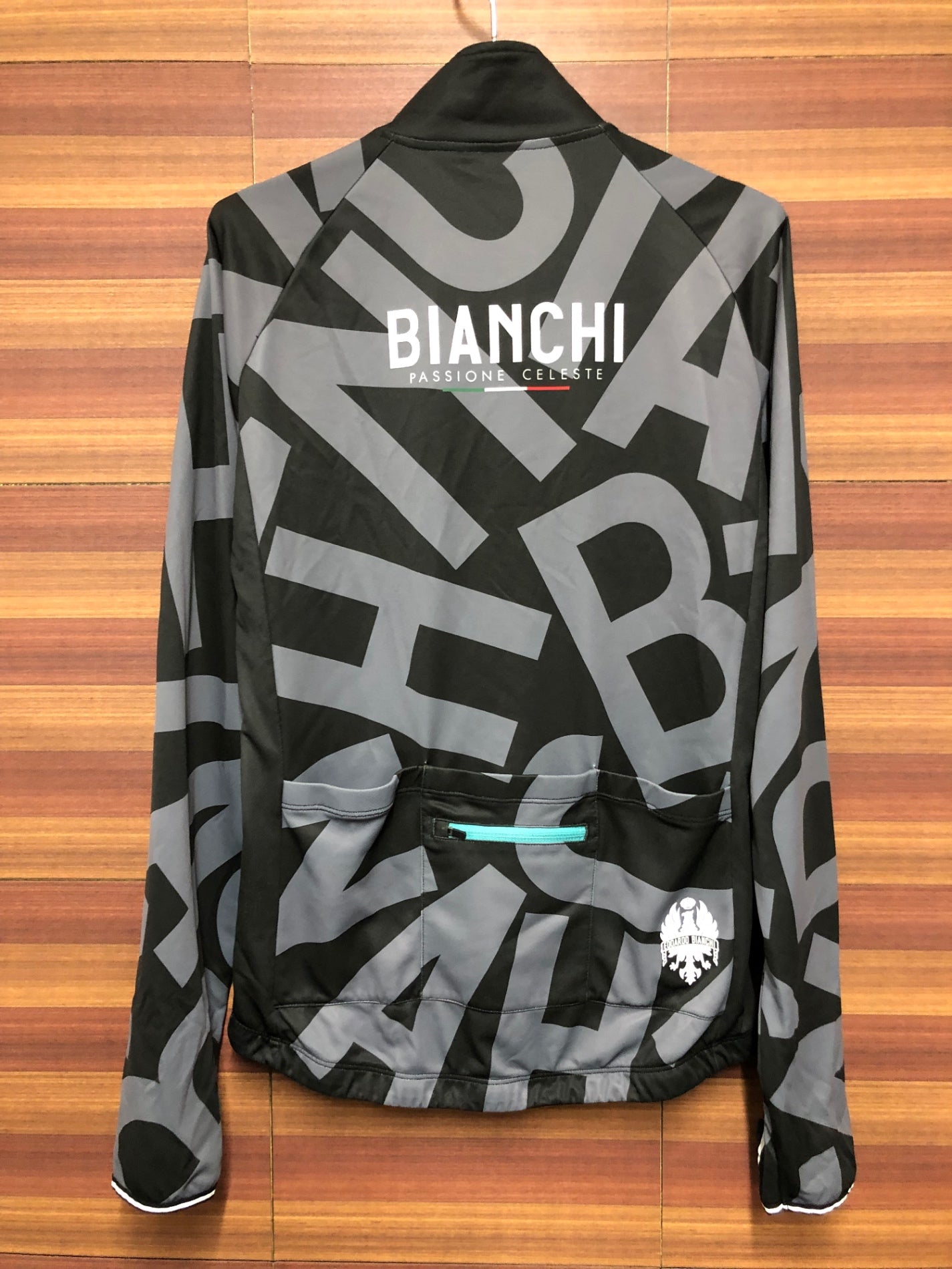 IK356 ビアンキ BIANCHI 長袖 サイクルジャージ グレー M