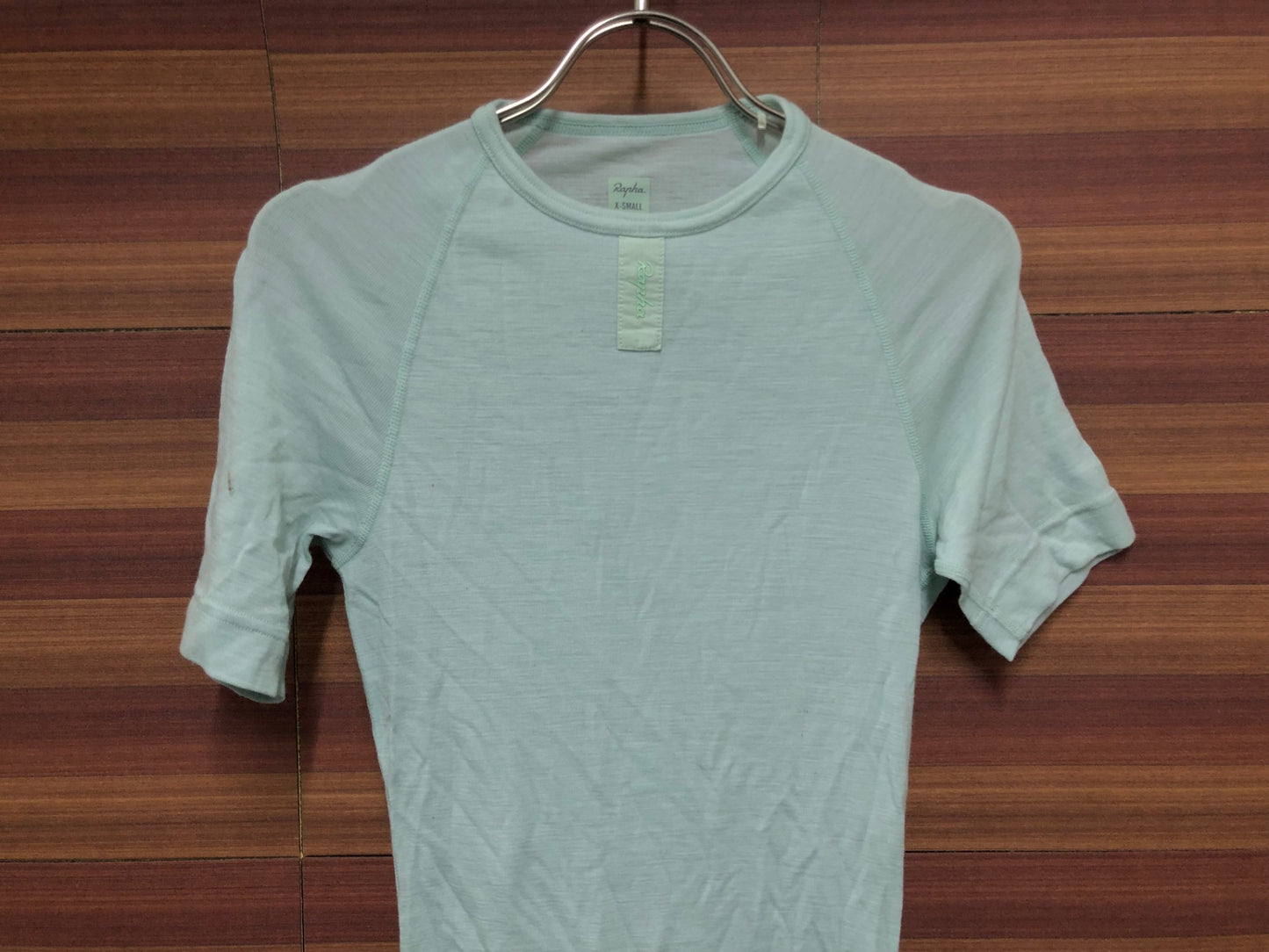 IP242 ラファ Rapha MERINO BASE LAYER - SHORT SLEEVE 半袖 べースレイヤー 薄緑 XS