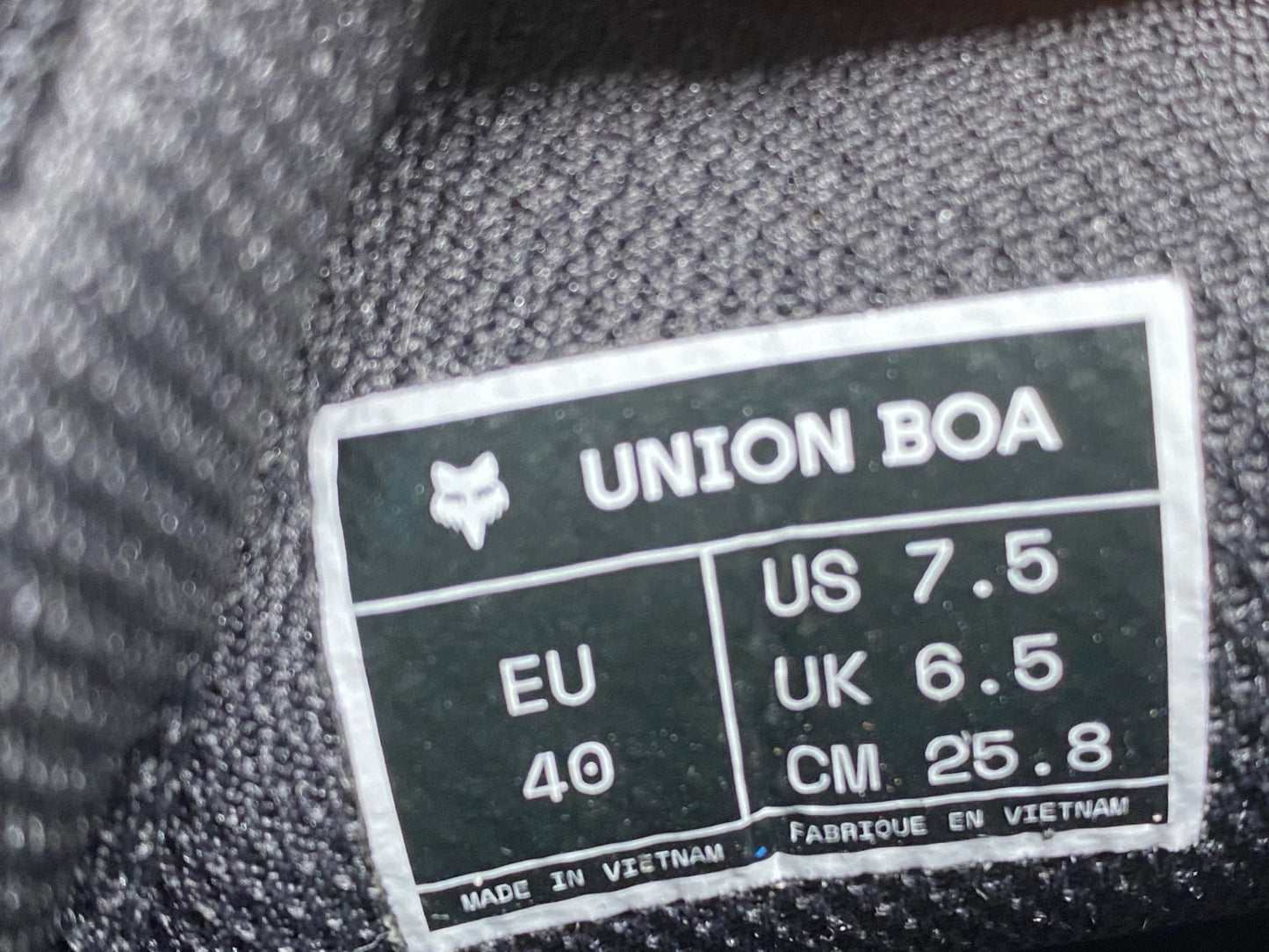 IO307 フォックス FOX UNION BOA MTB ビンディングシューズ 茶 EU40 SPD