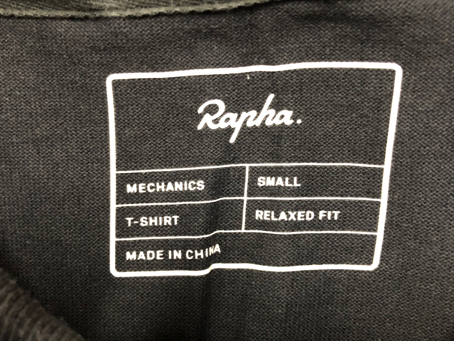 HL809 ラファ Rapha メカニクス Tシャツ MECHANICS T-SHIRT RELAXED FIT 黒 S ※色褪せ