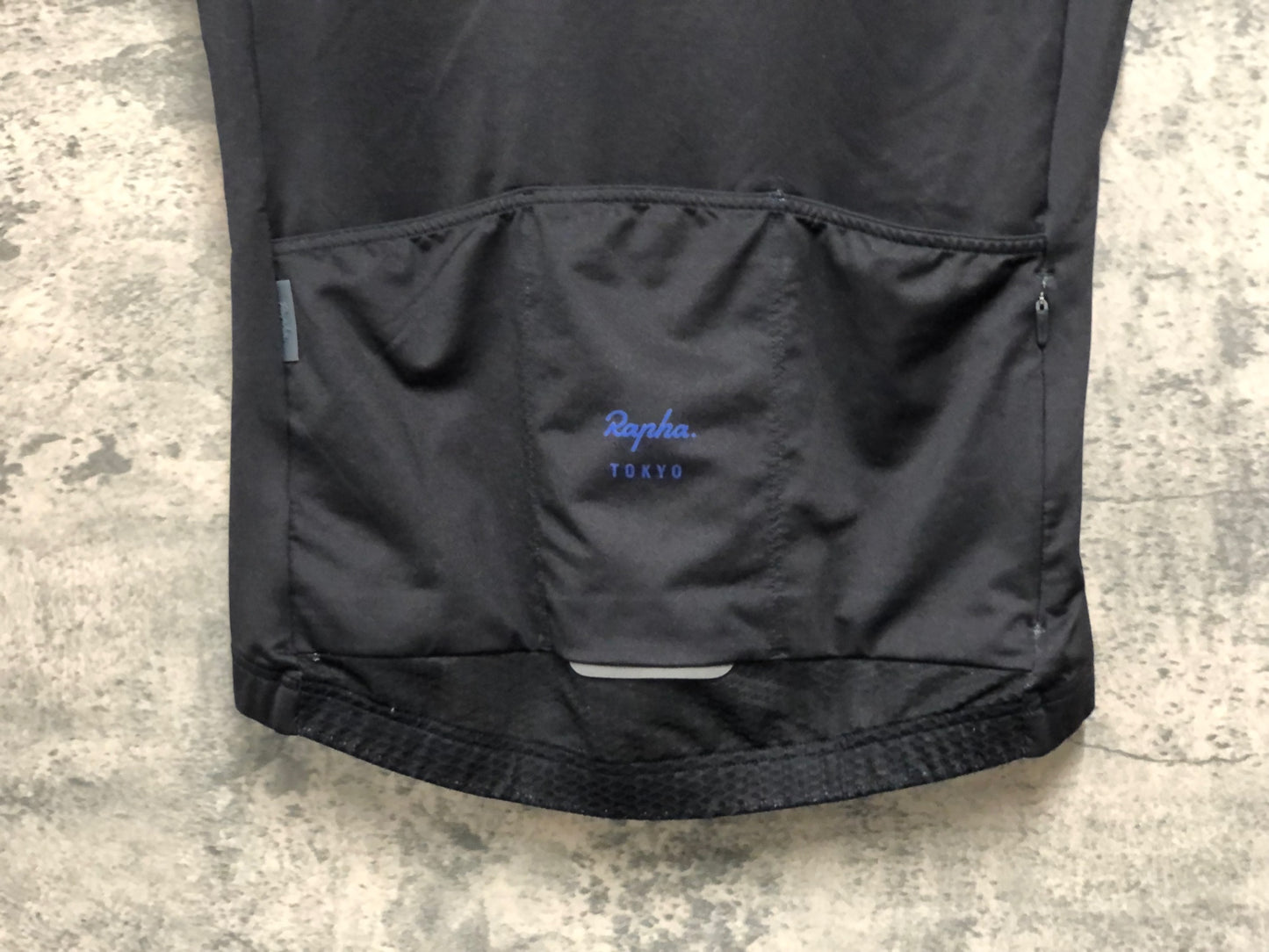 IY256 ラファ Rapha WOMEN'S CLUBHOUSE MERCH MIDWEIGHT JERSEY 半袖 サイクルジャージ 黒 紺 S レディース