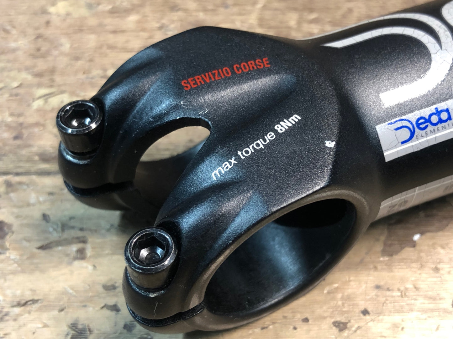 IM538 デダ Ddeda ゼロ ZERO 100 SERVIZIO CORSE アルミステム 黒 110mm Φ31.7 OS 塗装ヒビ