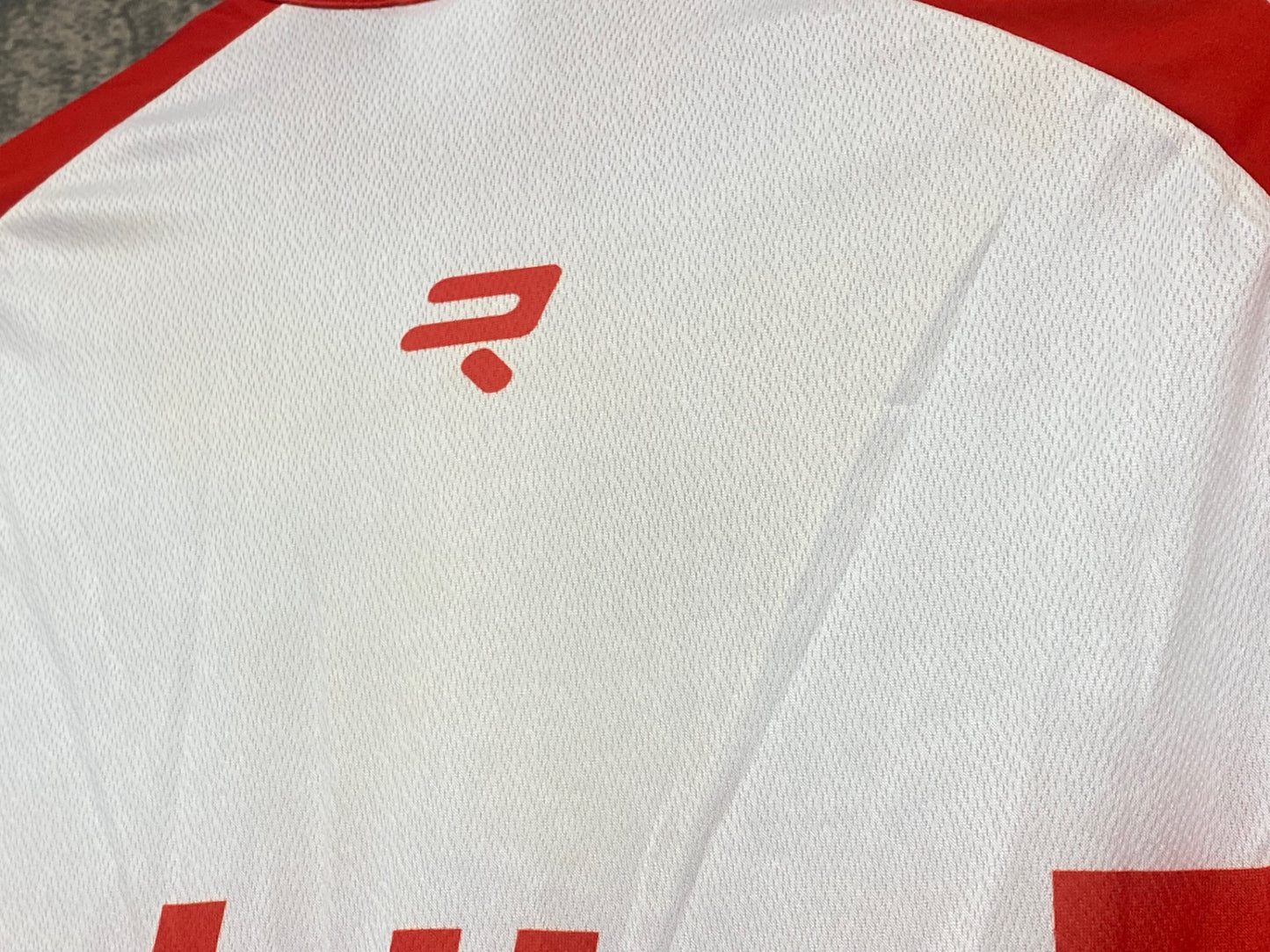IZ388 フェルマルク vermarc 半袖 サイクルジャージ 白 赤 Lotto SOUDAL