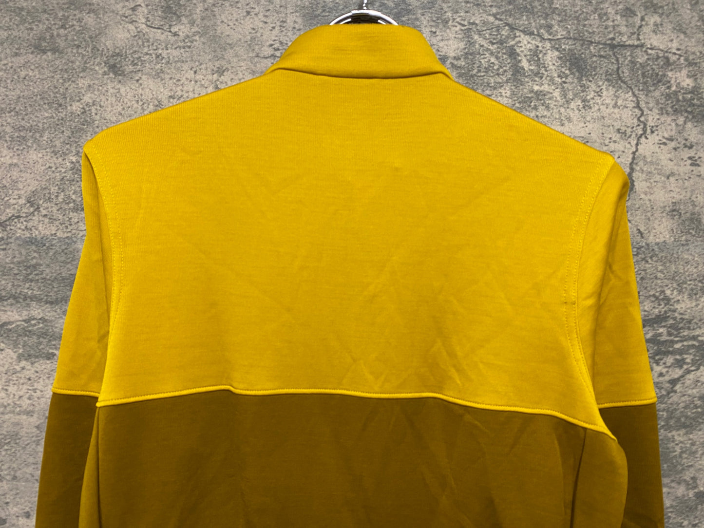 IV298 ラファ Rapha TRICOLOUR LONG SLEEVE JERSEY 長袖 サイクルジャージ 黄 茶 M