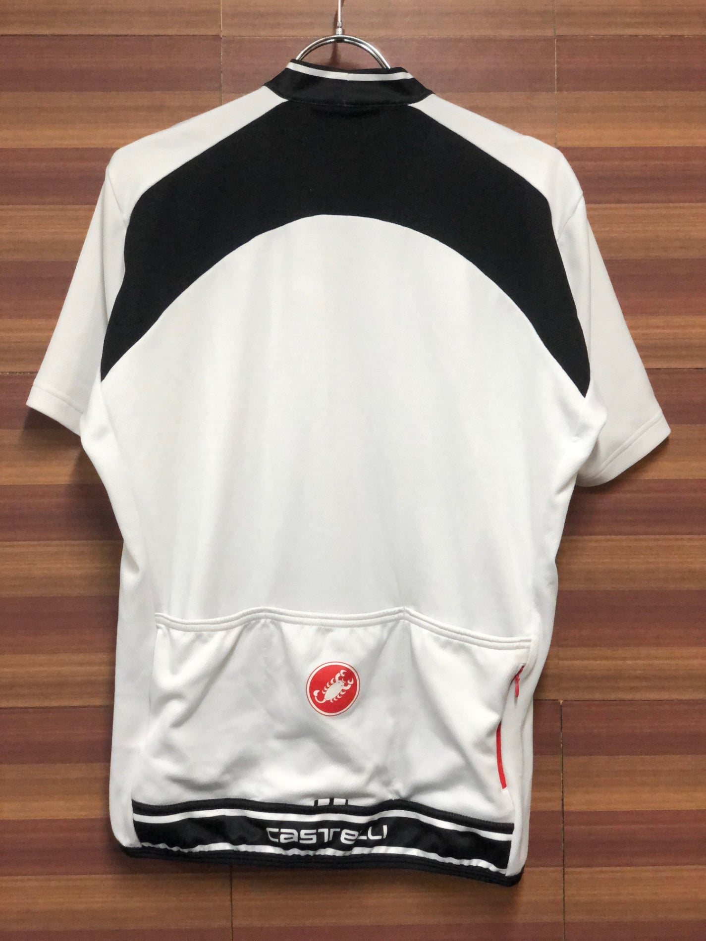 IJ498 カステリ CASTELLI 半袖 サイクルジャージ 白 XL