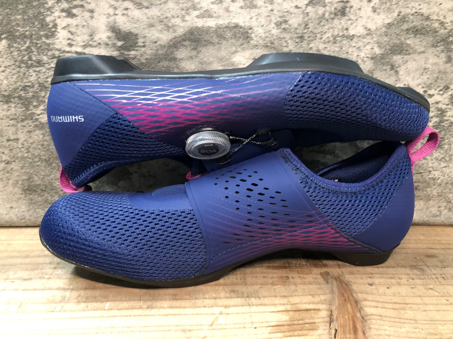 IR901 シマノ SHIMANO SHIC500W P01 W ビンディングシューズ SPD BOA ネイビー EU40