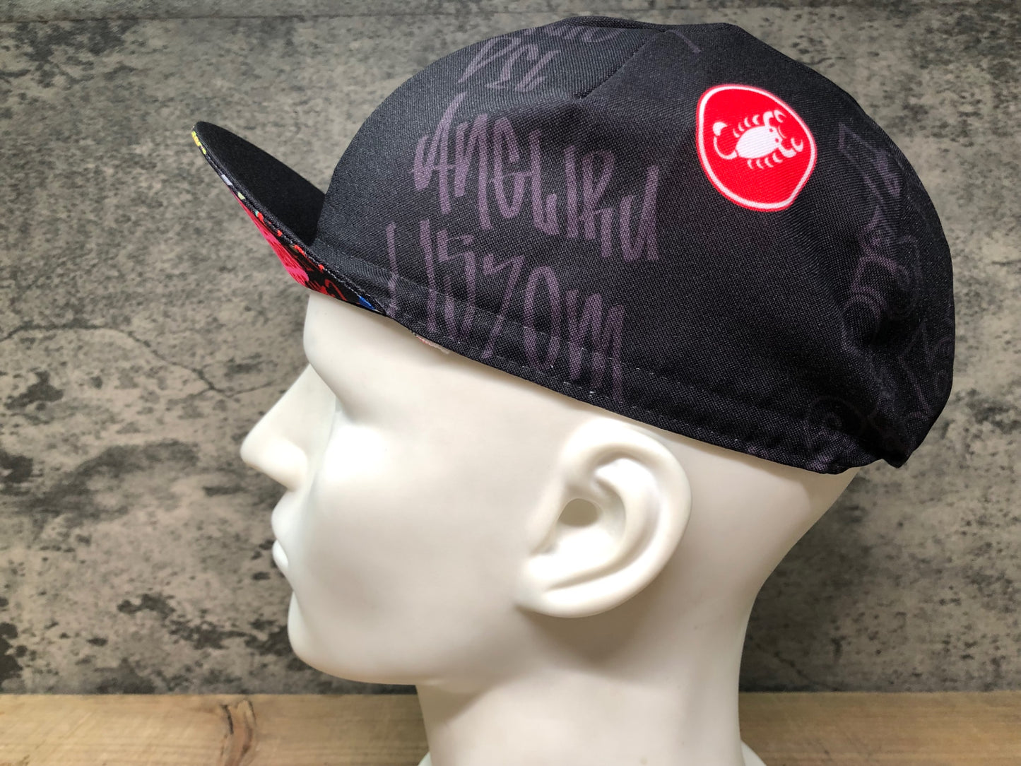 IP927 カステリ CASTELLI サイクルキャップ 黒 フリーサイズ
