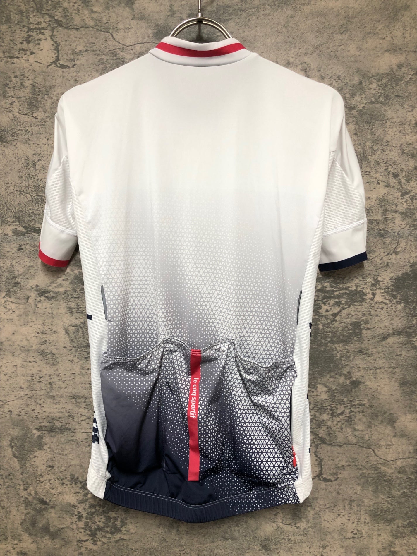 IY174 ルコックスポルティフ le coq sportif 半袖 サイクルジャージ 白 L