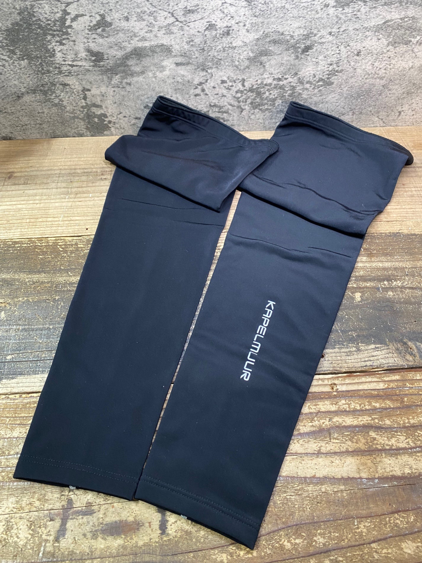 JC281 カペルミュール KAPELMUUR レッグウォーマー 裏起毛 L 黒