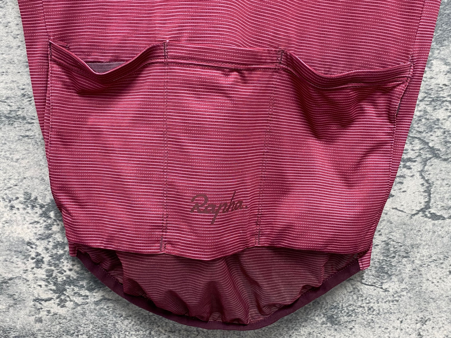 IV243 ラファ Rapha FLYWEIGHT JERSEY-LINES 半袖 サイクルジャージ 赤 XS