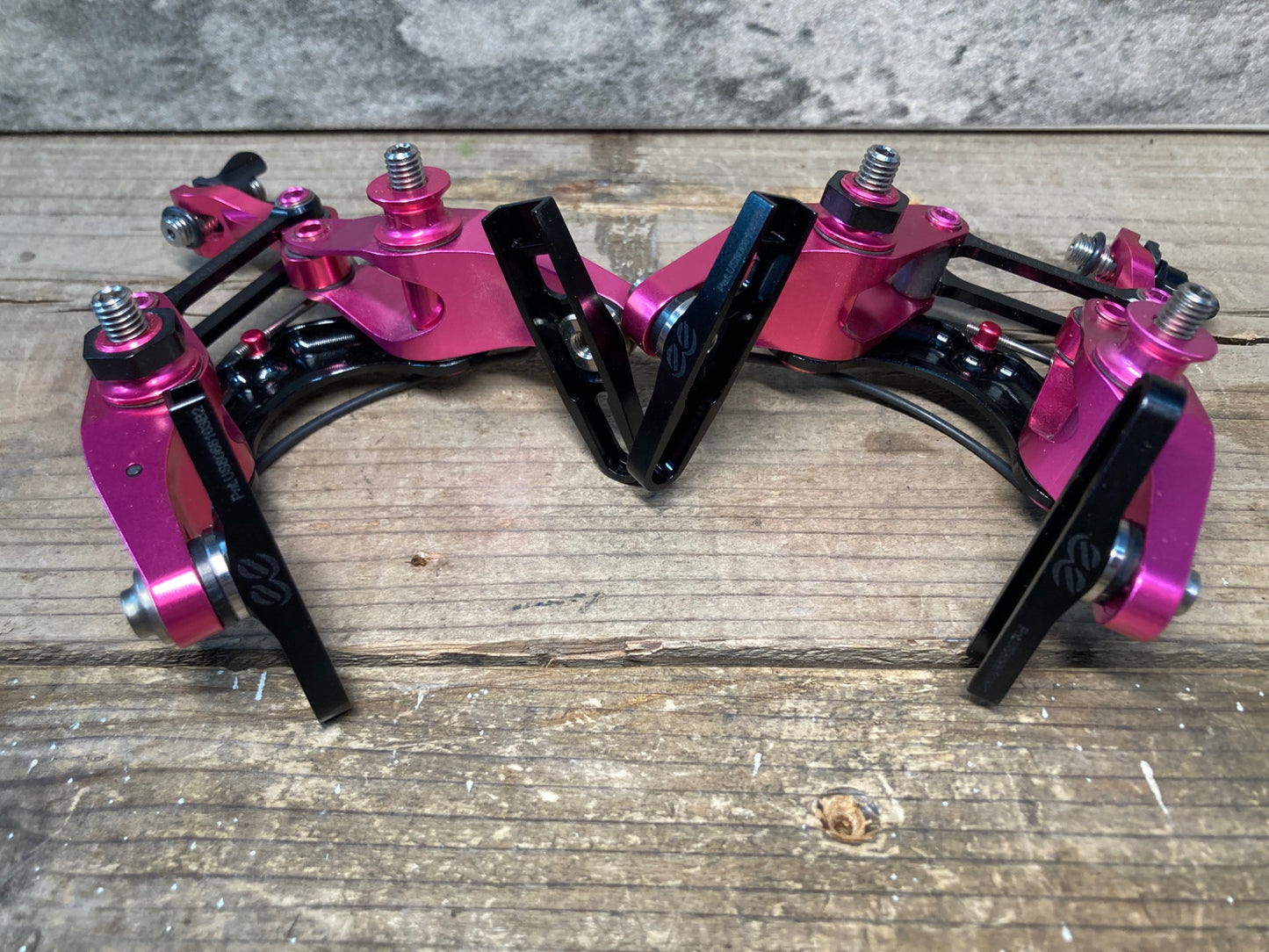 IP503 ケーンクリーク CANE CREEK ee ダイレクトマウント キャリパーブレーキ 前後セット ピンク ワイヤー