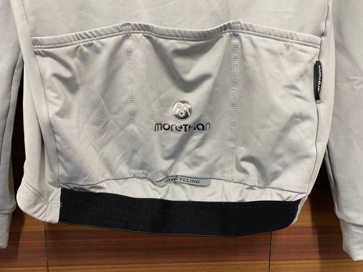 IP951 モーゼン morethan 長袖 サイクルジャージ グレー S 裏起毛
