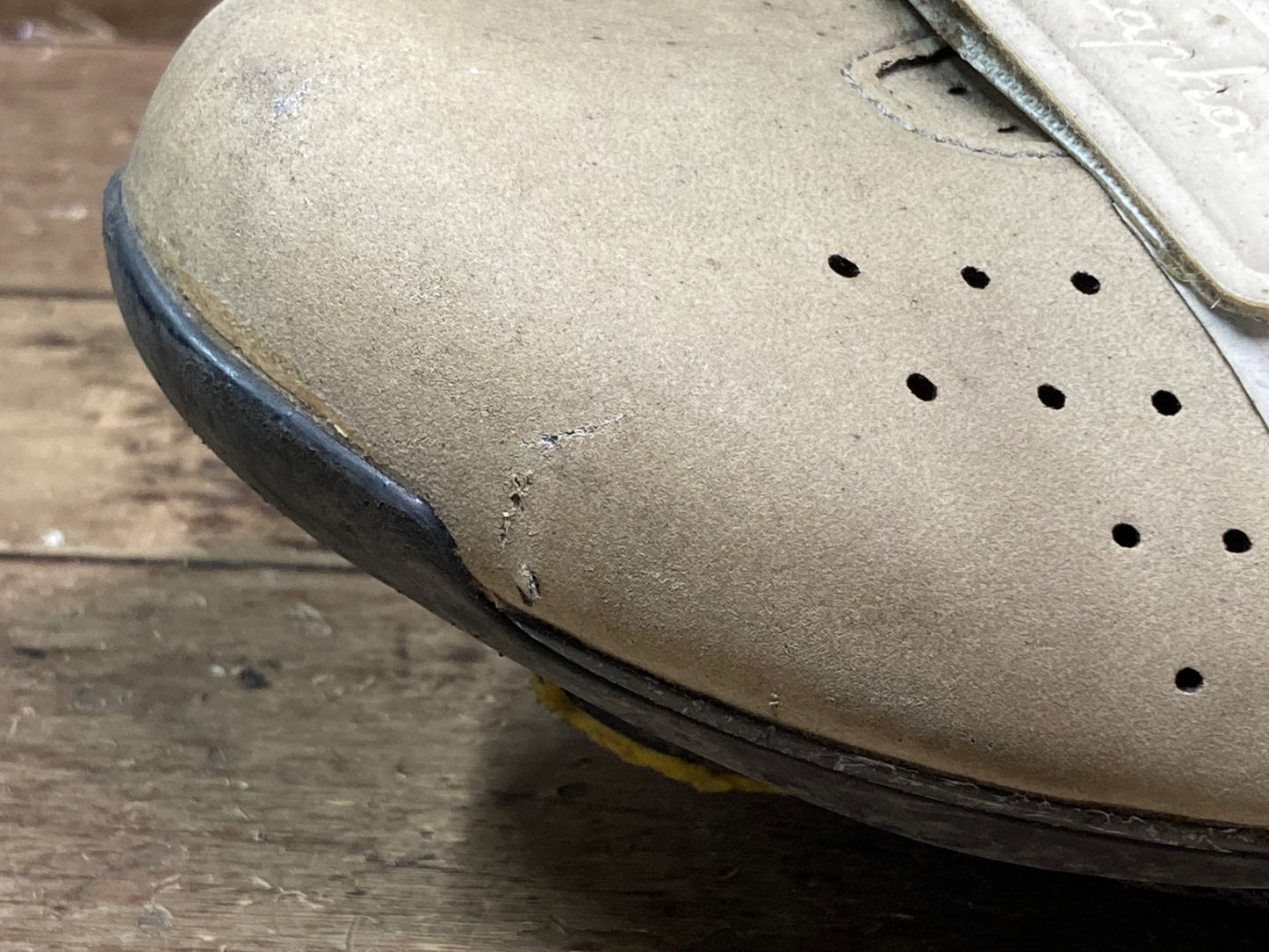 IO194 ラファ Rapha CLASSIC SHOES ビンディングシューズ 茶 ガリ傷 汚れ